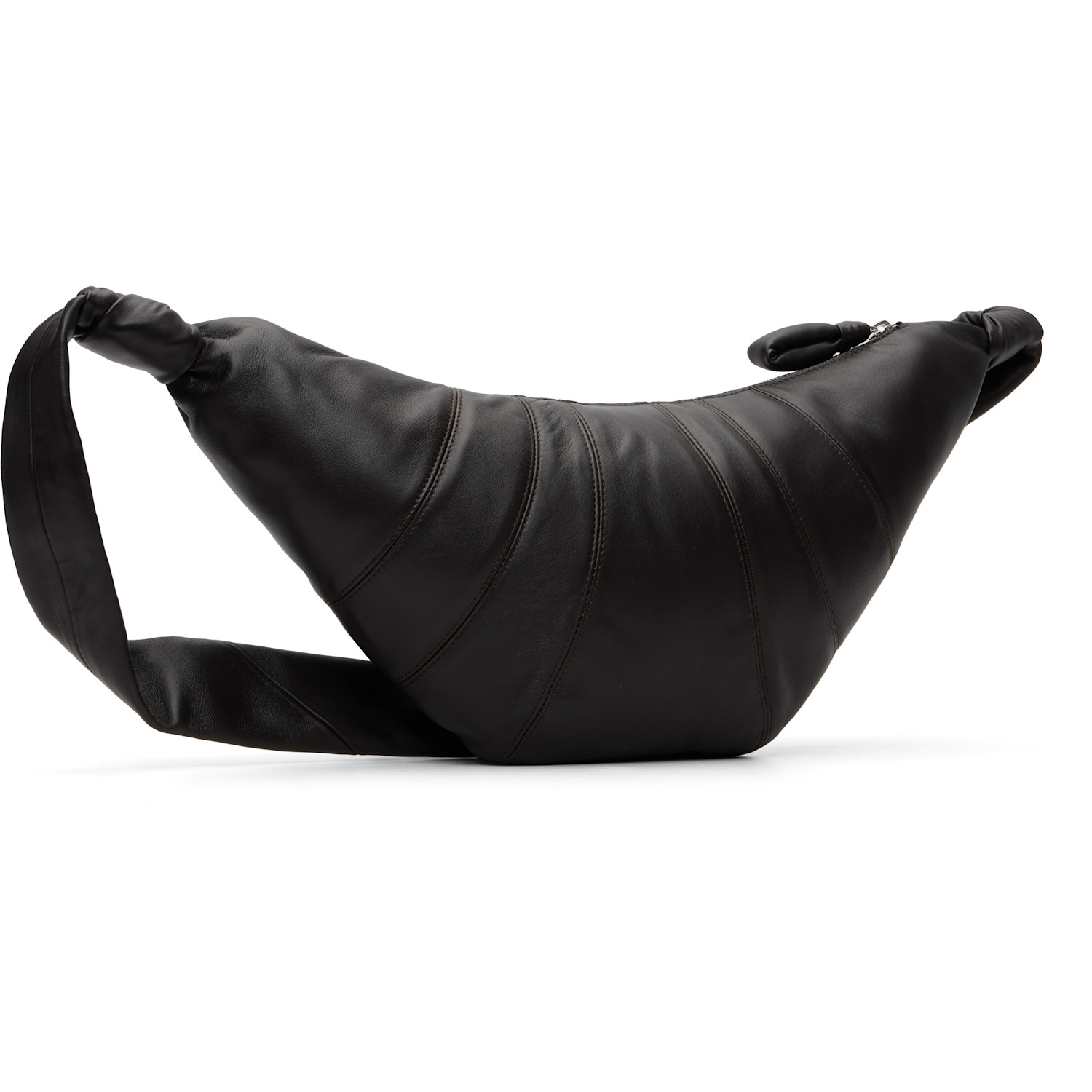  Lemaire Brown Medium Croissant Bag 