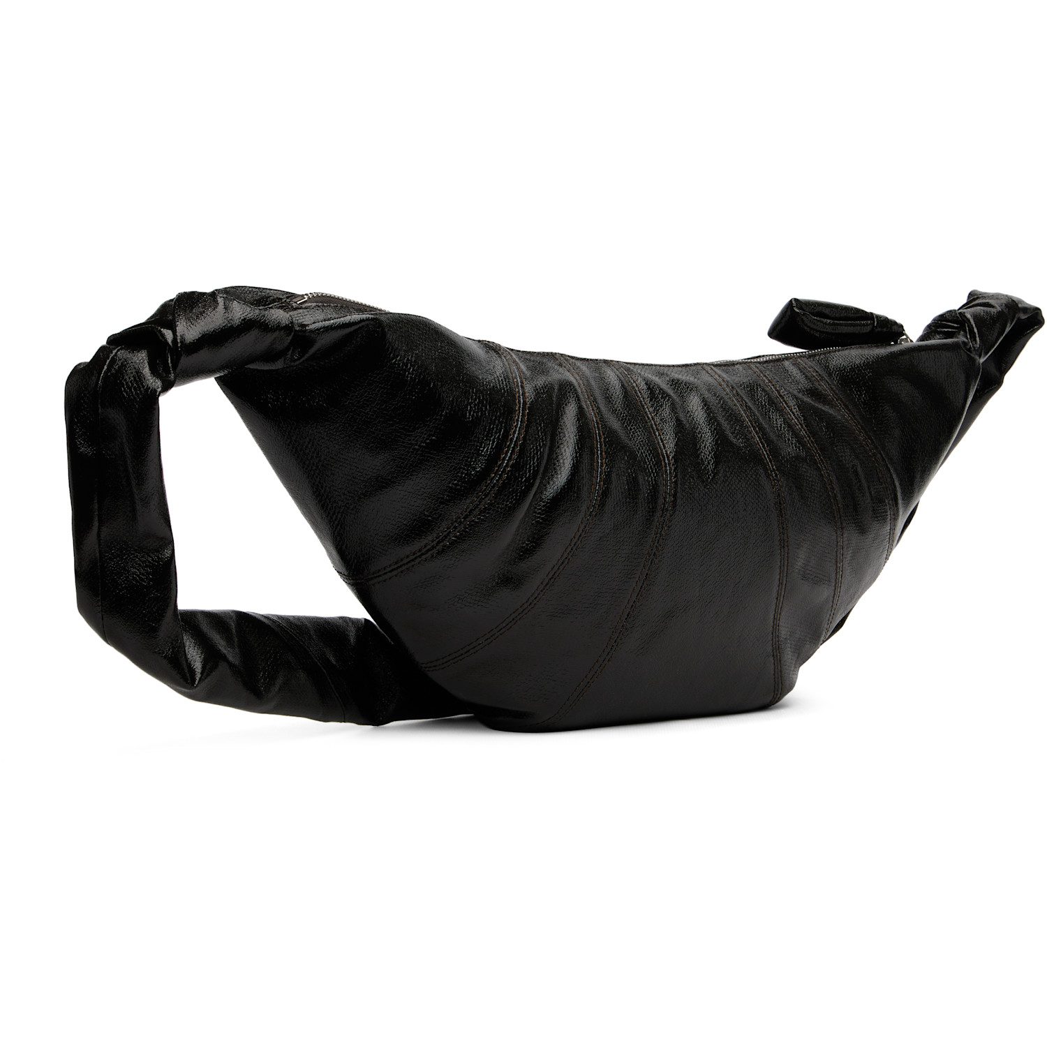  Lemaire Brown Medium Croissant Bag 