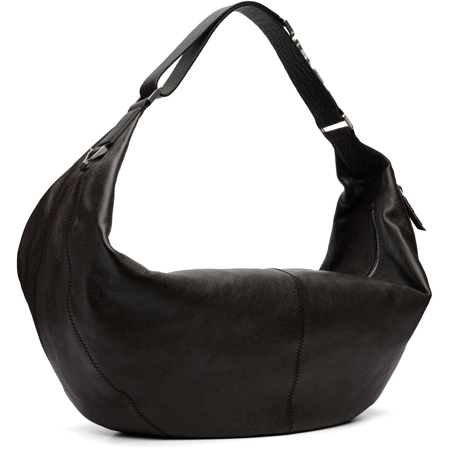  Lemaire Brown Large Quiver Clip Bag 