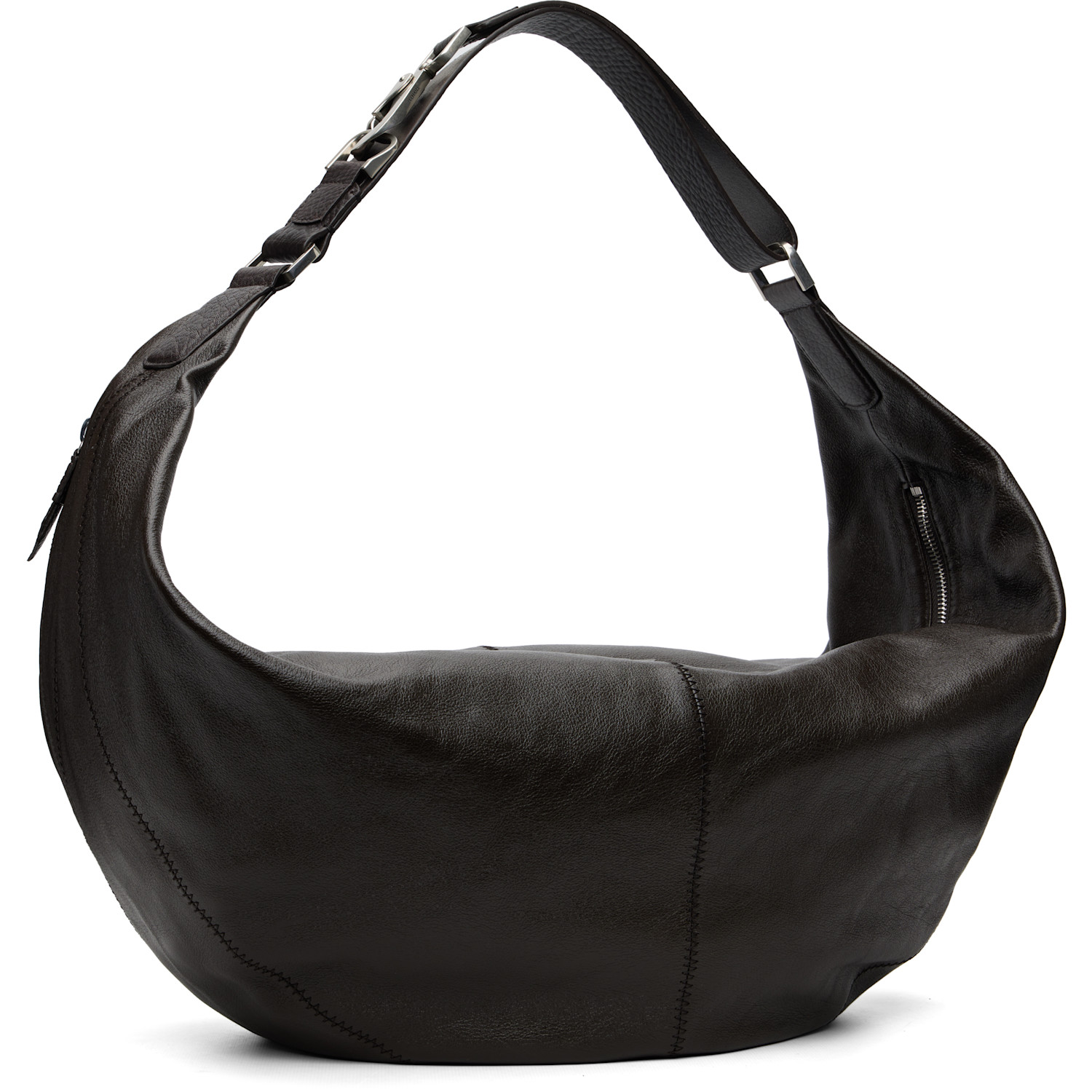  Lemaire Brown Large Quiver Clip Bag 