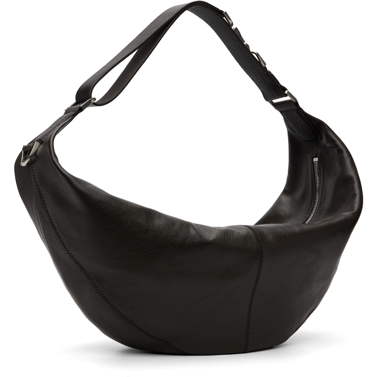  Lemaire Brown Quiver Clip Bag 