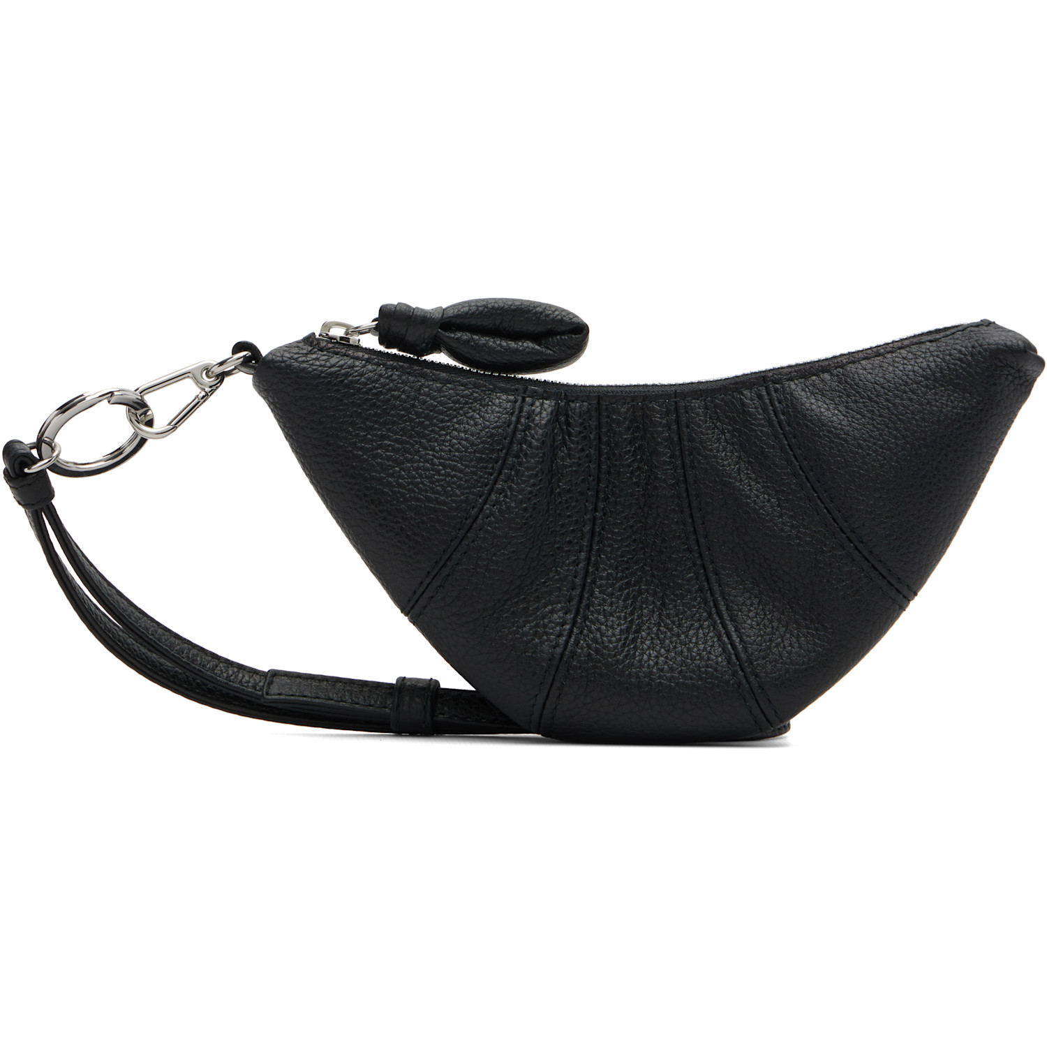  Lemaire Black Cross-body Croissant Coin Pouch 
