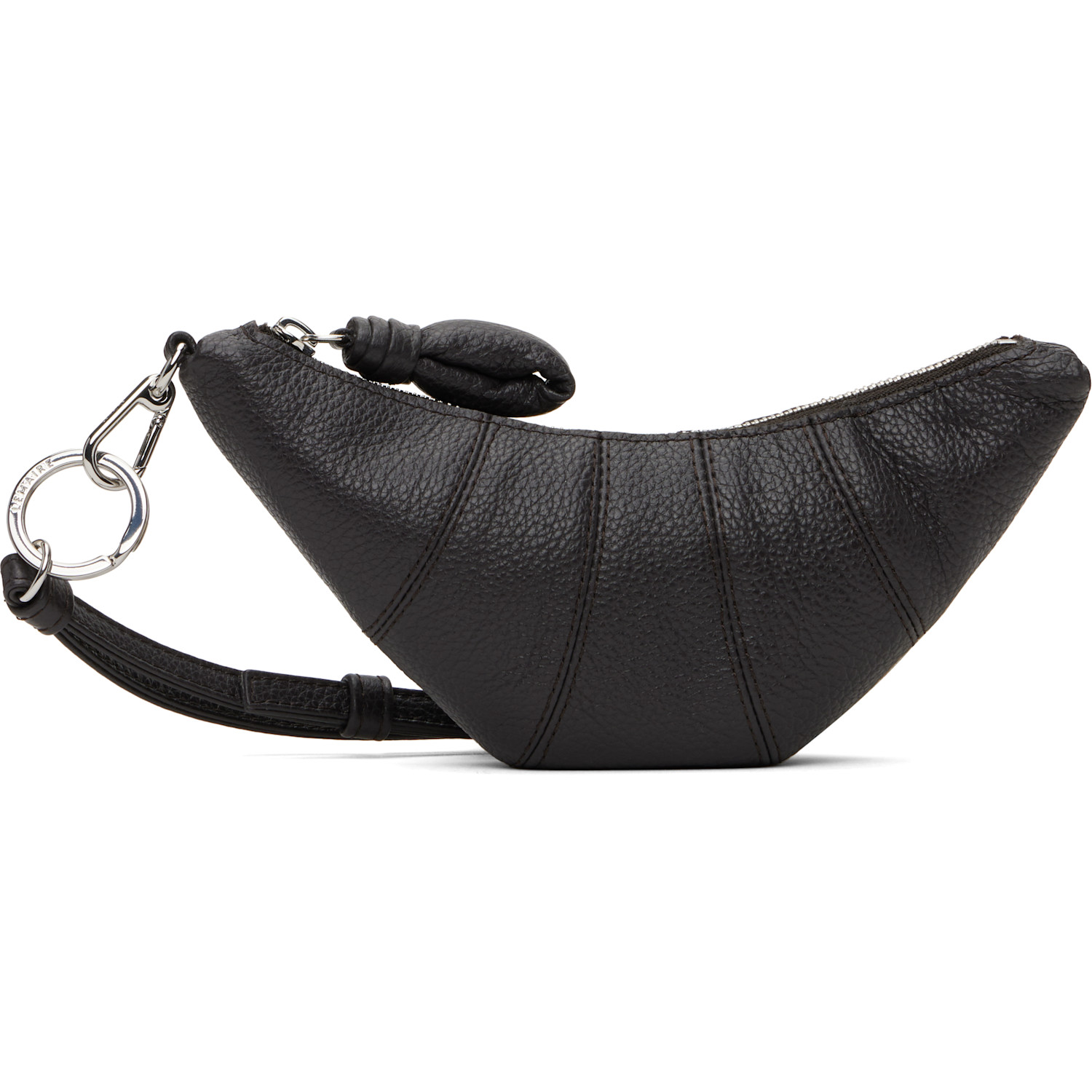  Lemaire Brown Cross-body Croissant Coin Pouch 