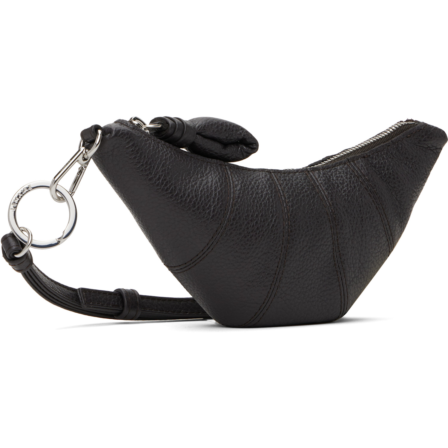  Lemaire Brown Cross-body Croissant Coin Pouch 