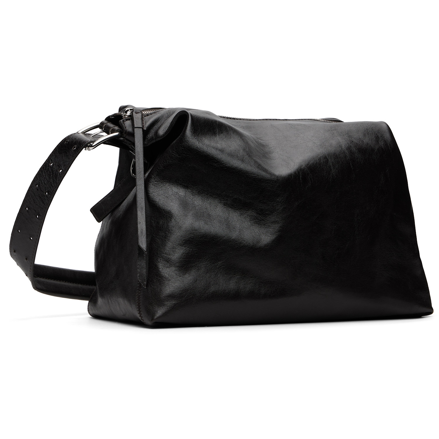  Lemaire Brown Small Belted Leather Bag 