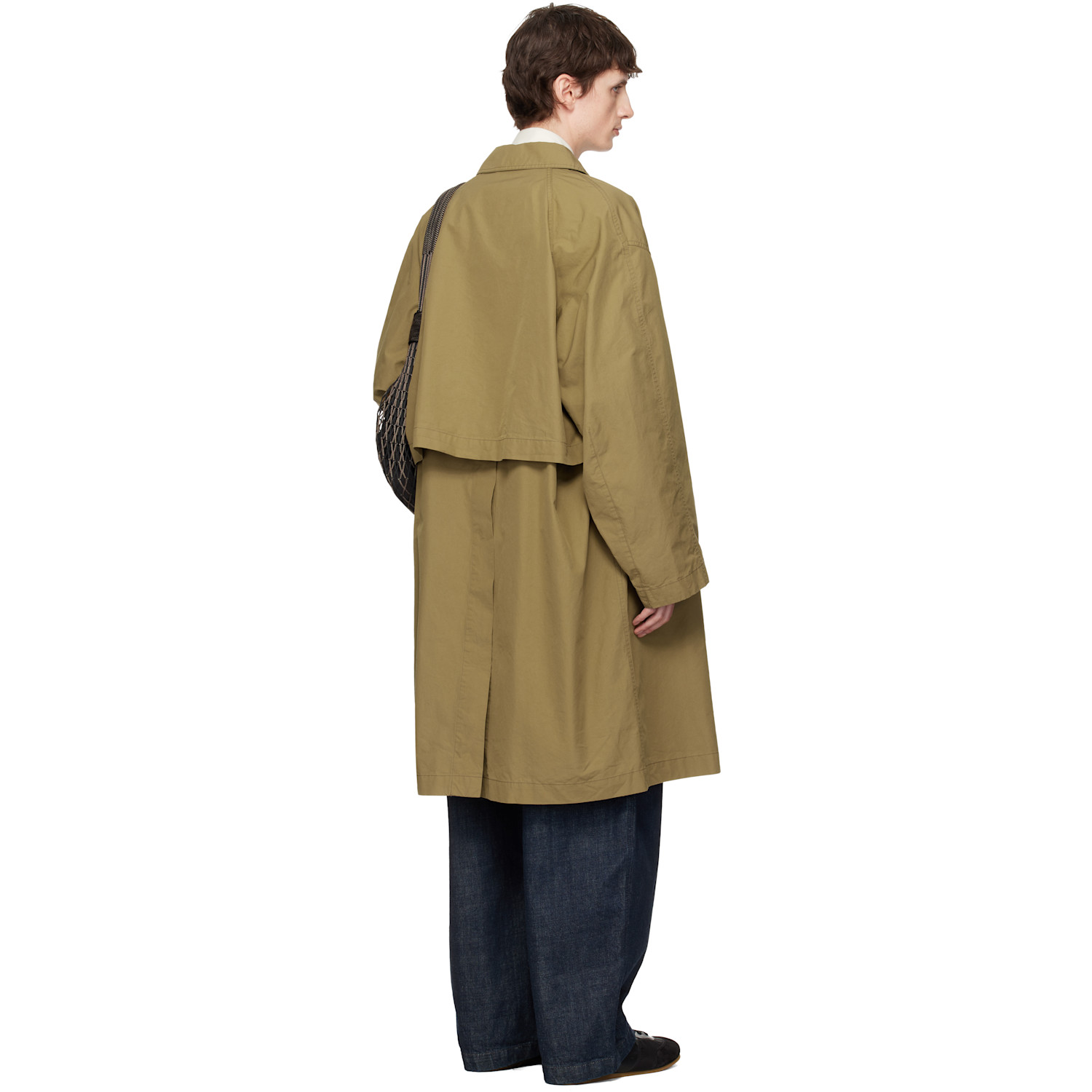  Lemaire Tan Ventile Cotton Car Coat 