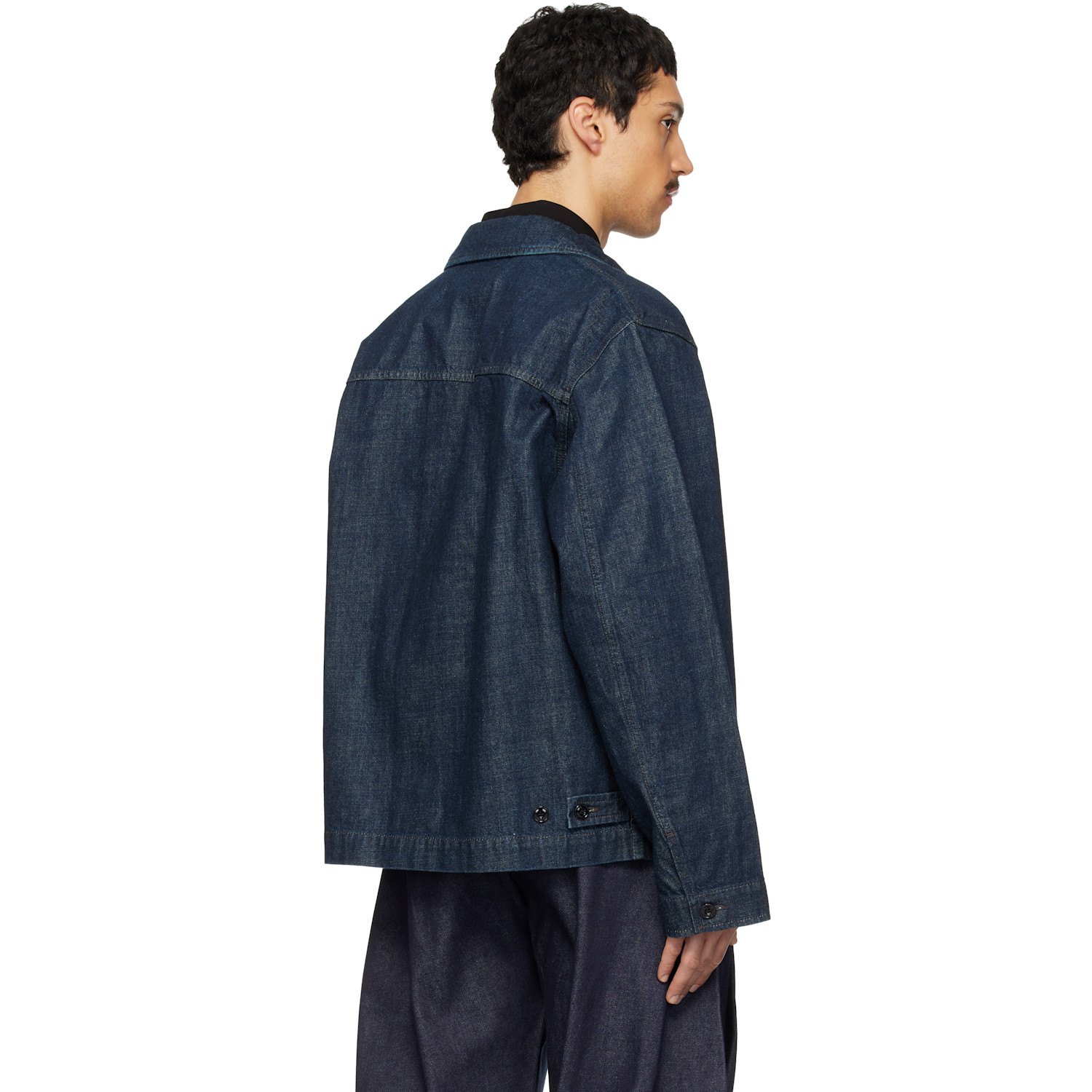  Lemaire Blue Boxy Denim Jacket 