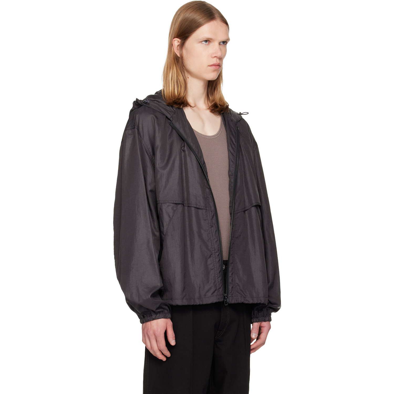  Lemaire Gray Windbreaker Jacket 