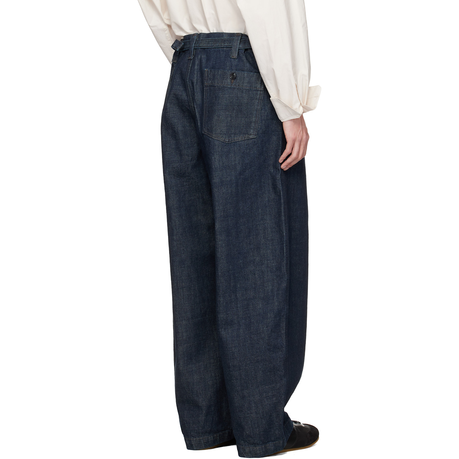  Lemaire Blue Maxi Workwear Jeans 