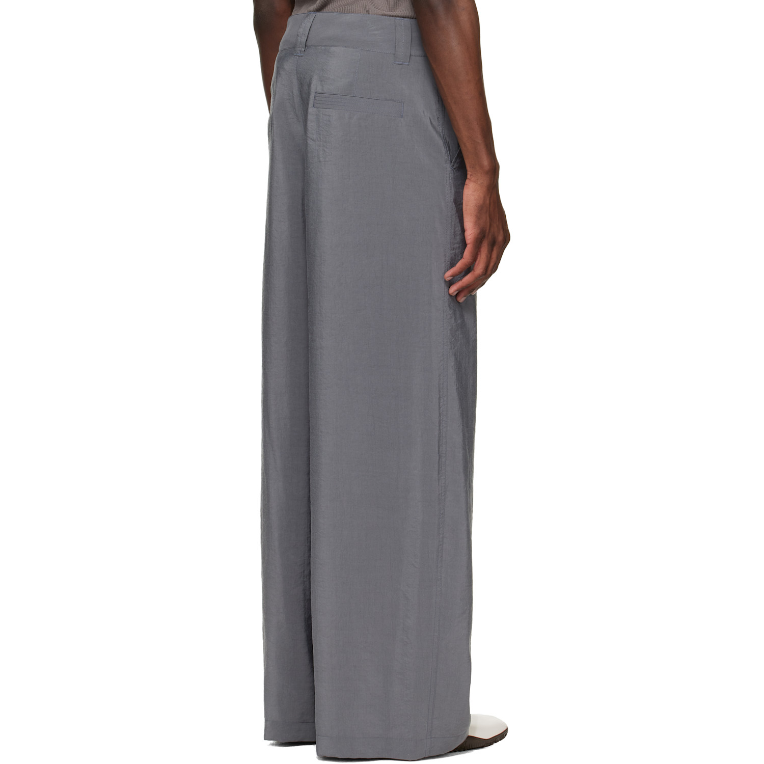  Lemaire Gray Straight Tailored Trousers 