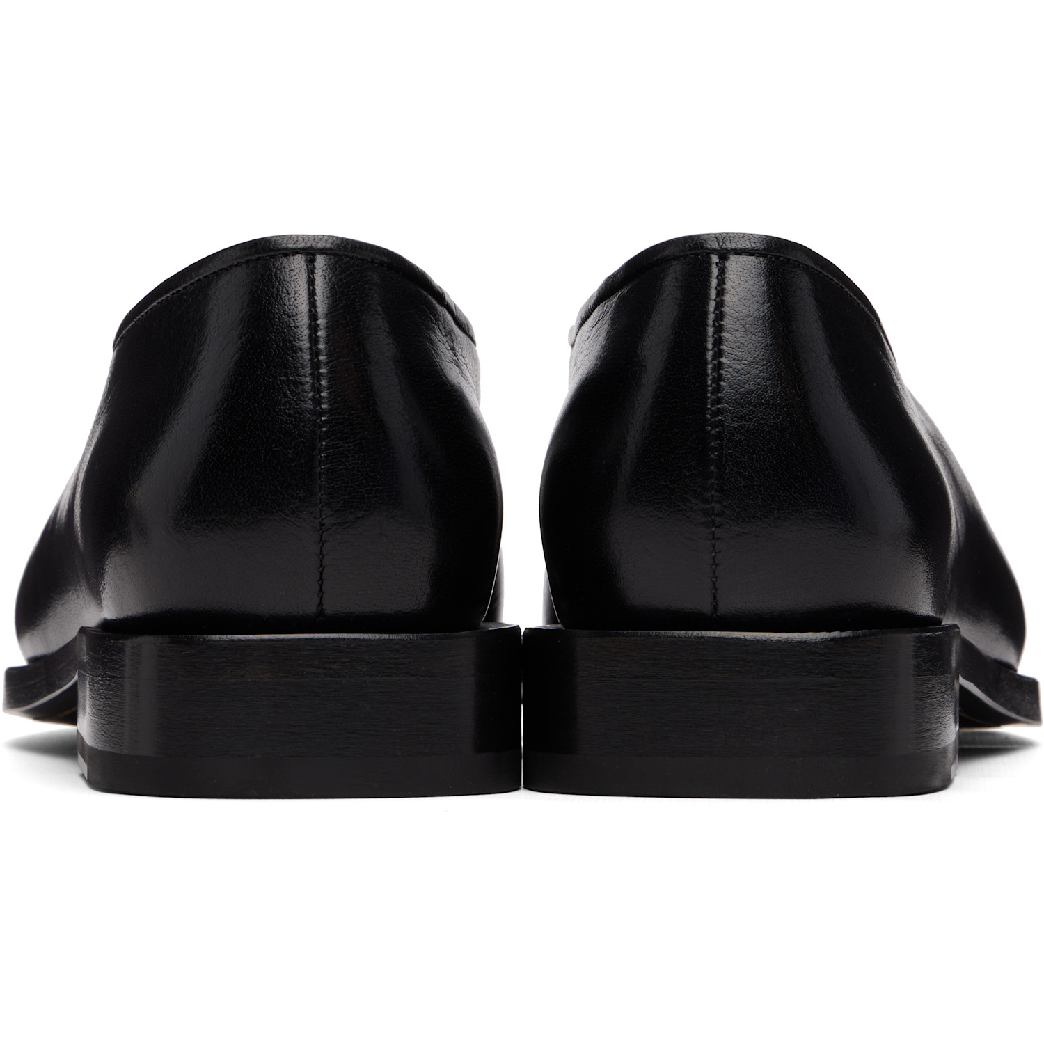  Lemaire Black Anatomic Slip On Loafers 