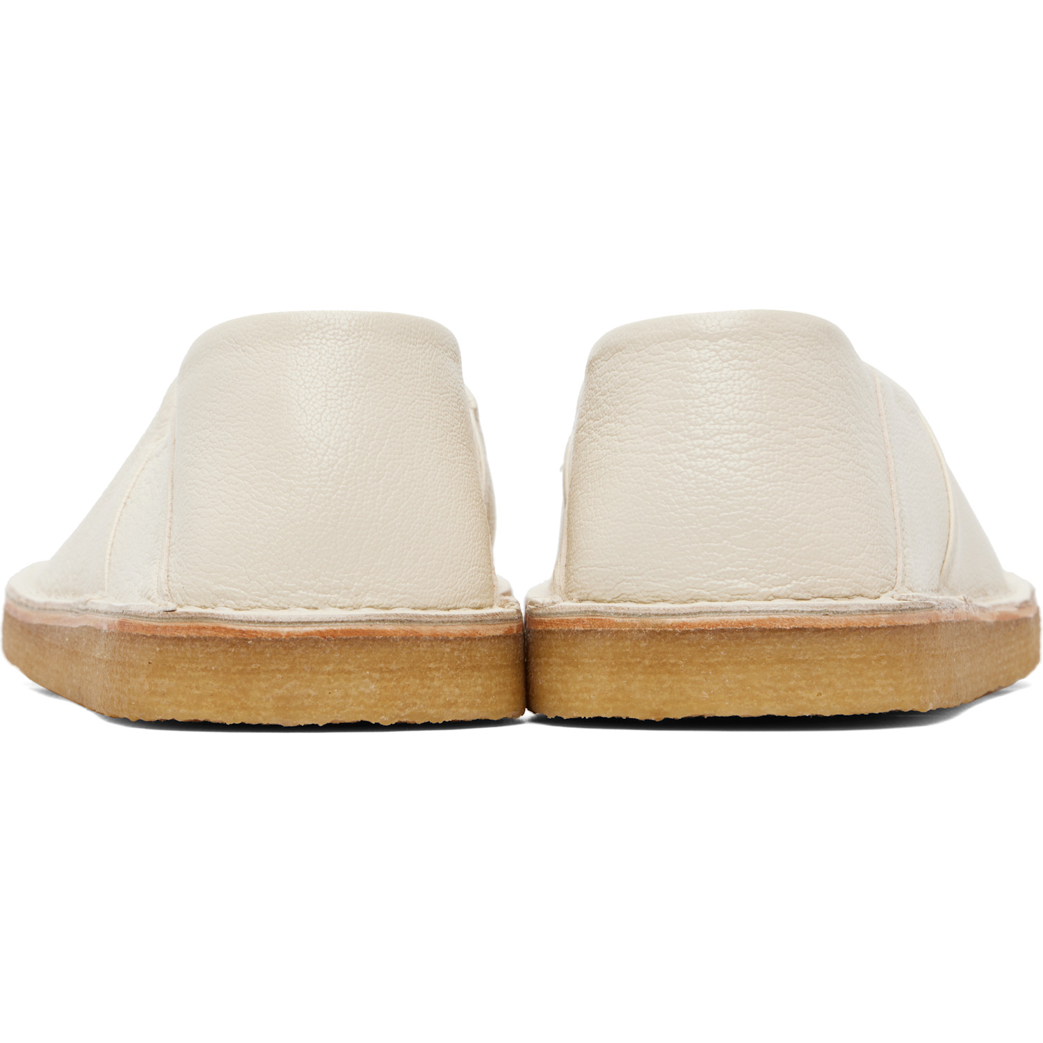  Lemaire Off-white Square Slip-on Loafers 