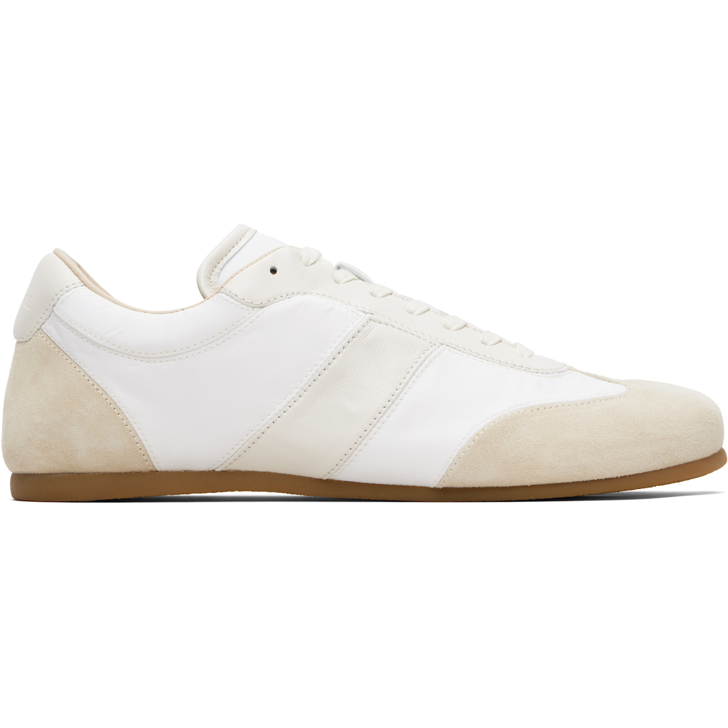 LEMAIRE White & Beige Soft Runner Sneakers