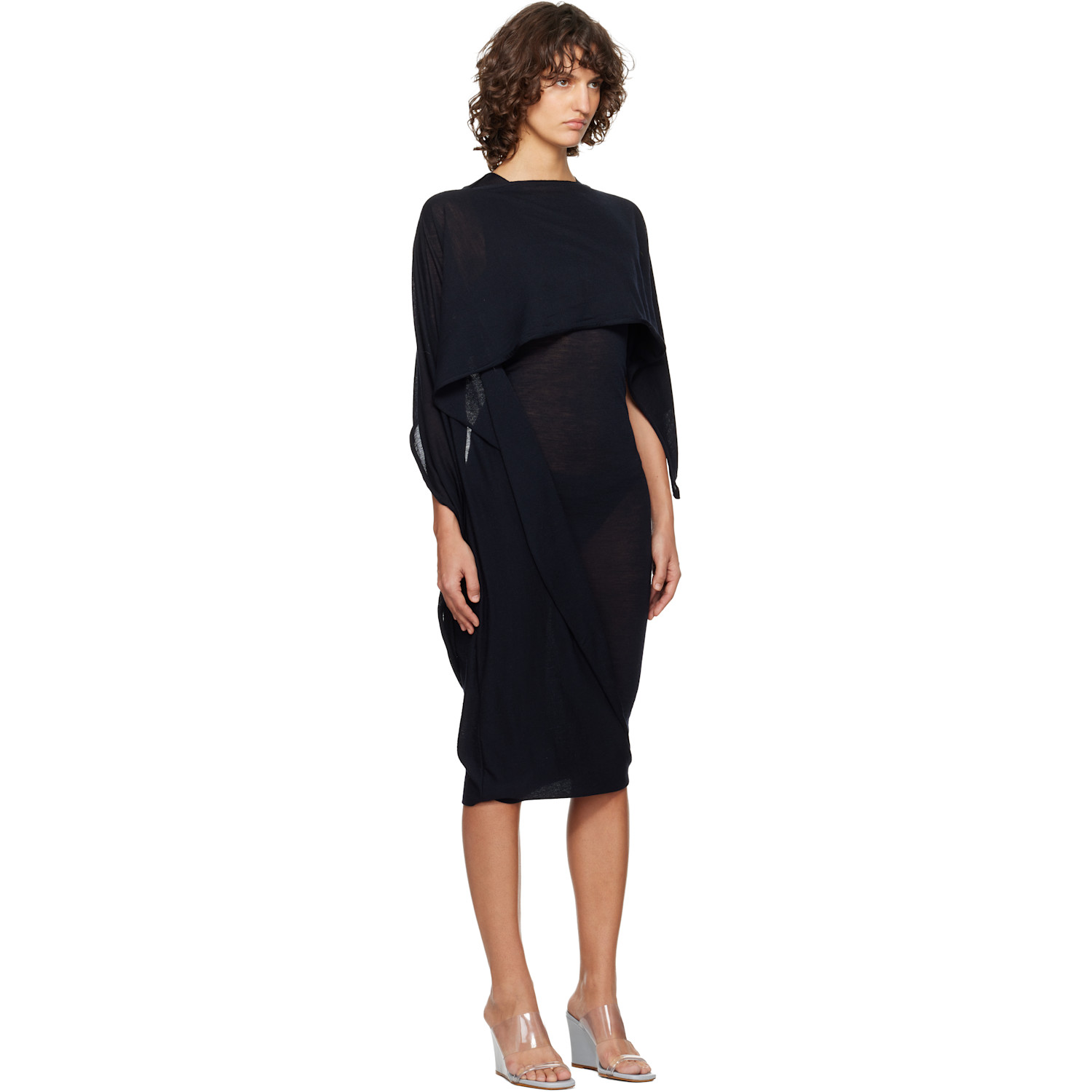  Paloma Wool Black Willy Midi Dress 
