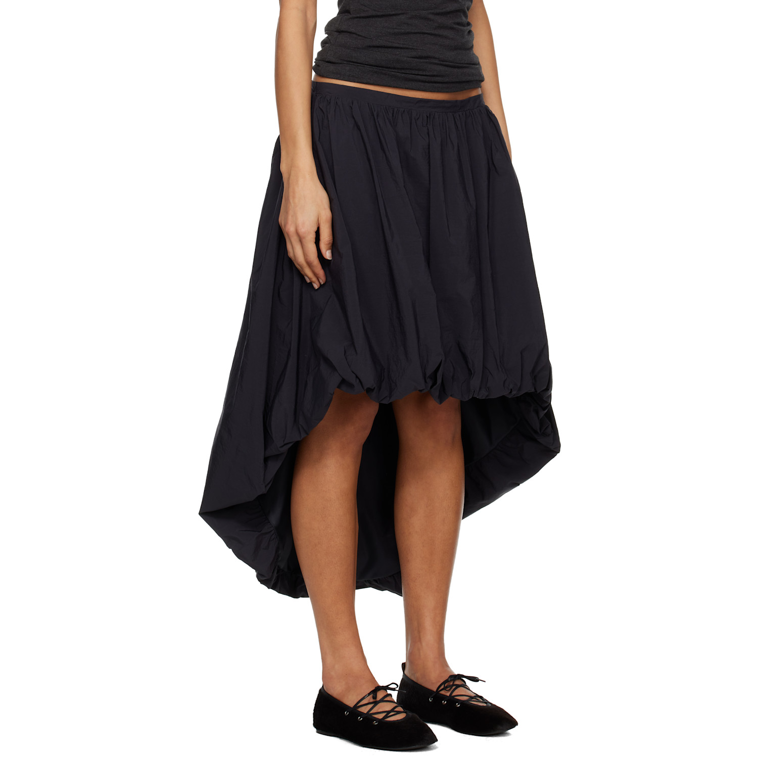  Paloma Wool Black Fanquir Midi Skirt 