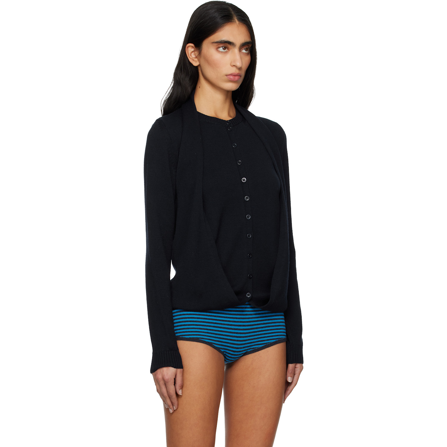  Paloma Wool Navy Favi Cardigan 