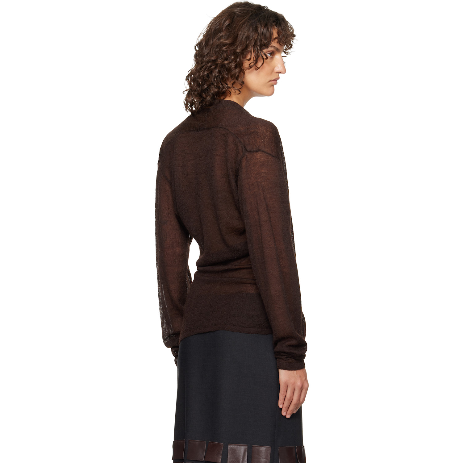  Paloma Wool Brown Sudi Cardigan 