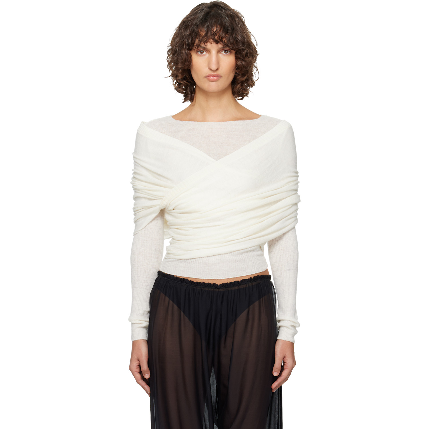 Paloma Wool Off-White Elio Sweater