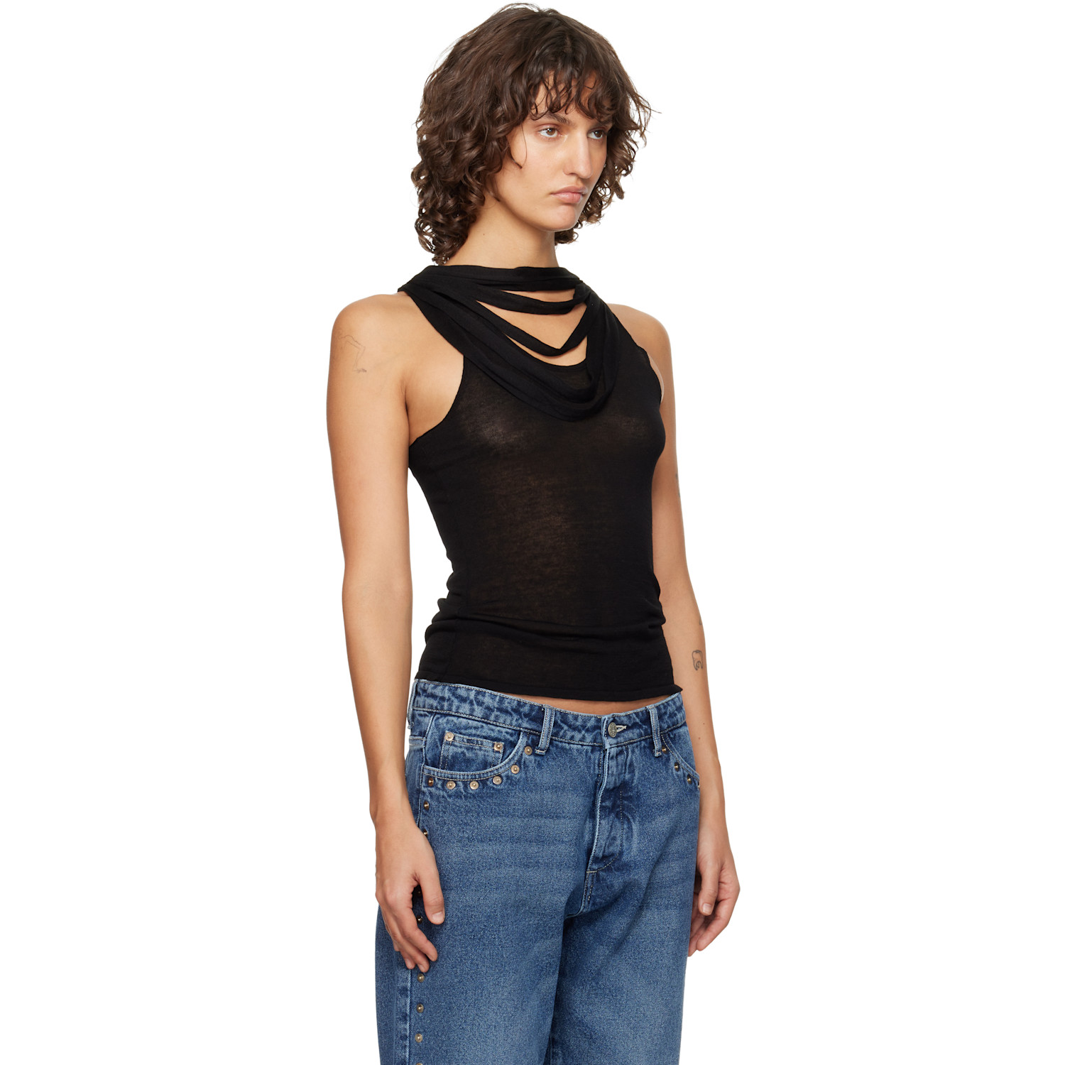  Paloma Wool Black Oliveti Tank Top 