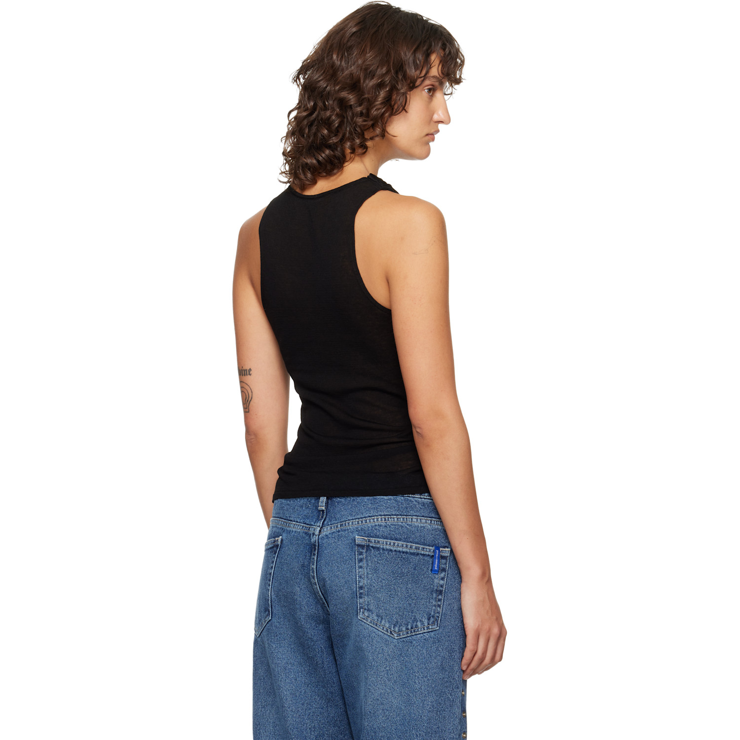  Paloma Wool Black Oliveti Tank Top 