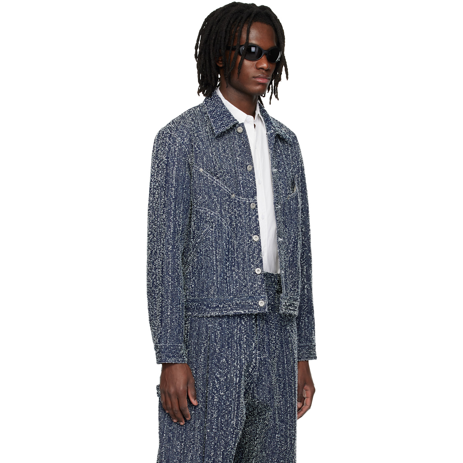  Sage Nation Indigo Jiji Denim Jacket 