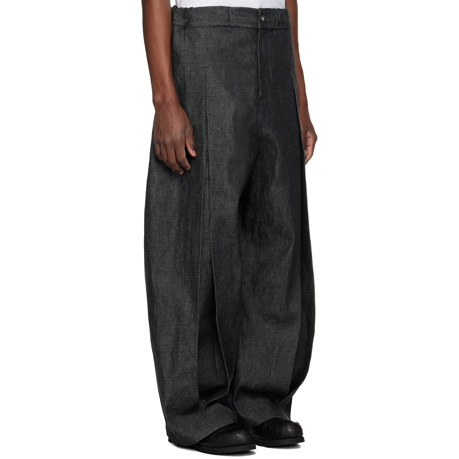  Sage Nation Black Box Pleat Denim Jeans 