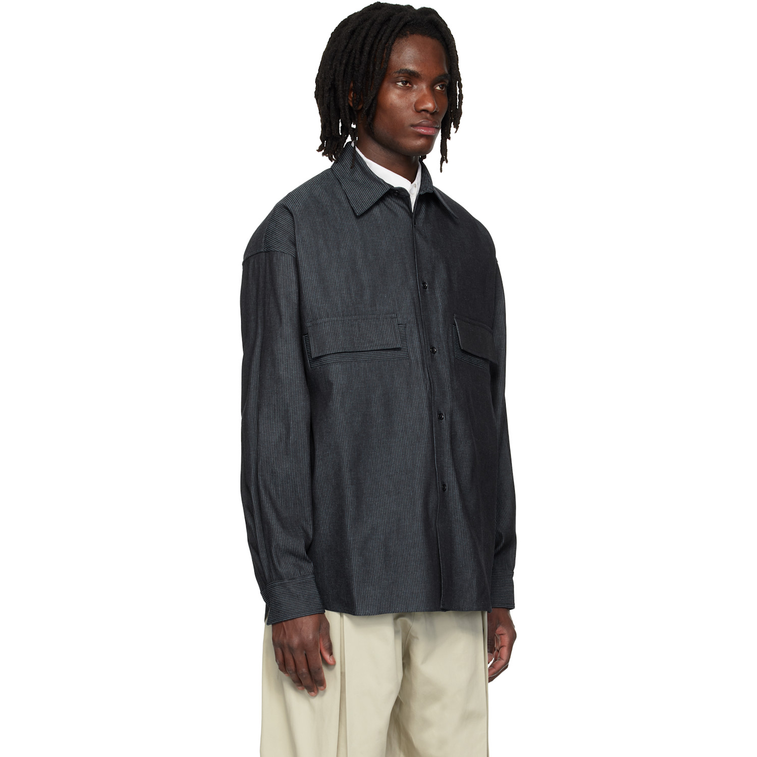  Sage Nation Blue Vincent Denim Shirt 