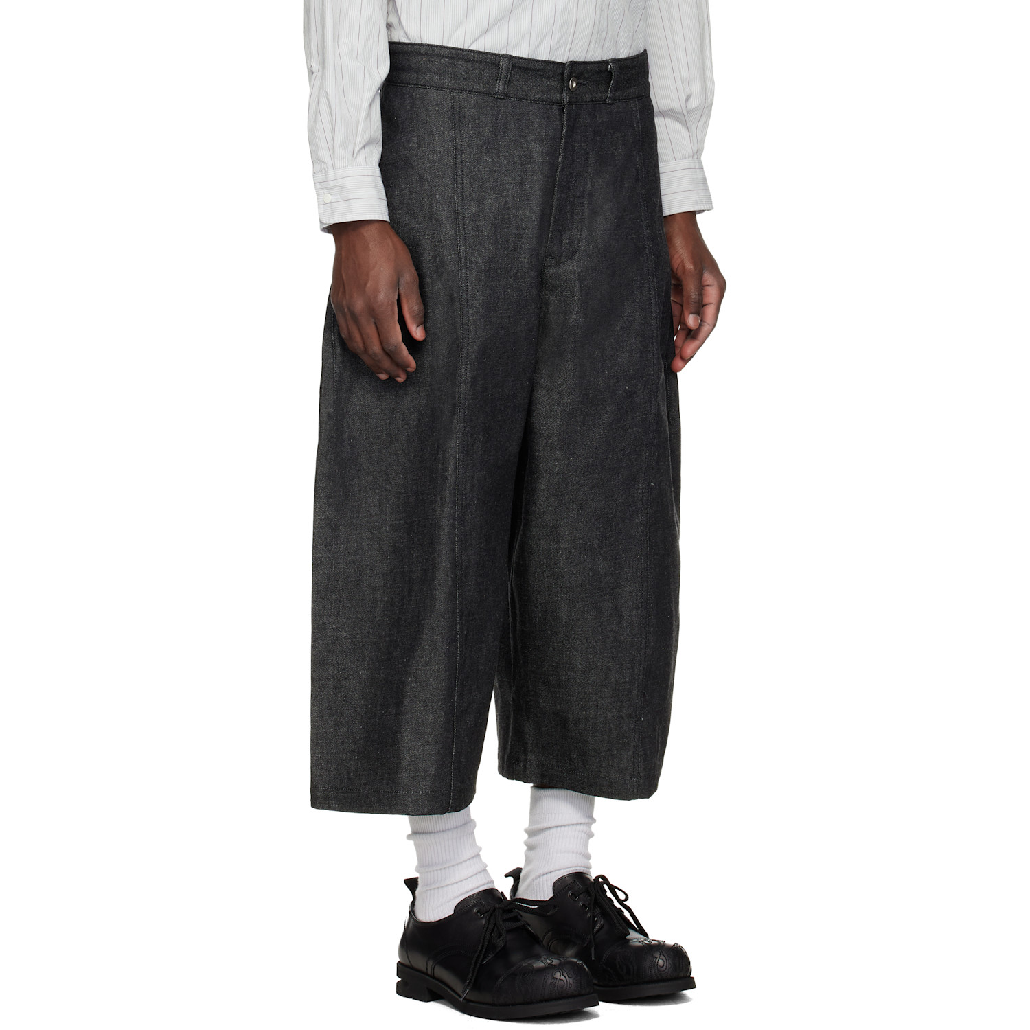  Sage Nation Black Welt Denim Shorts 