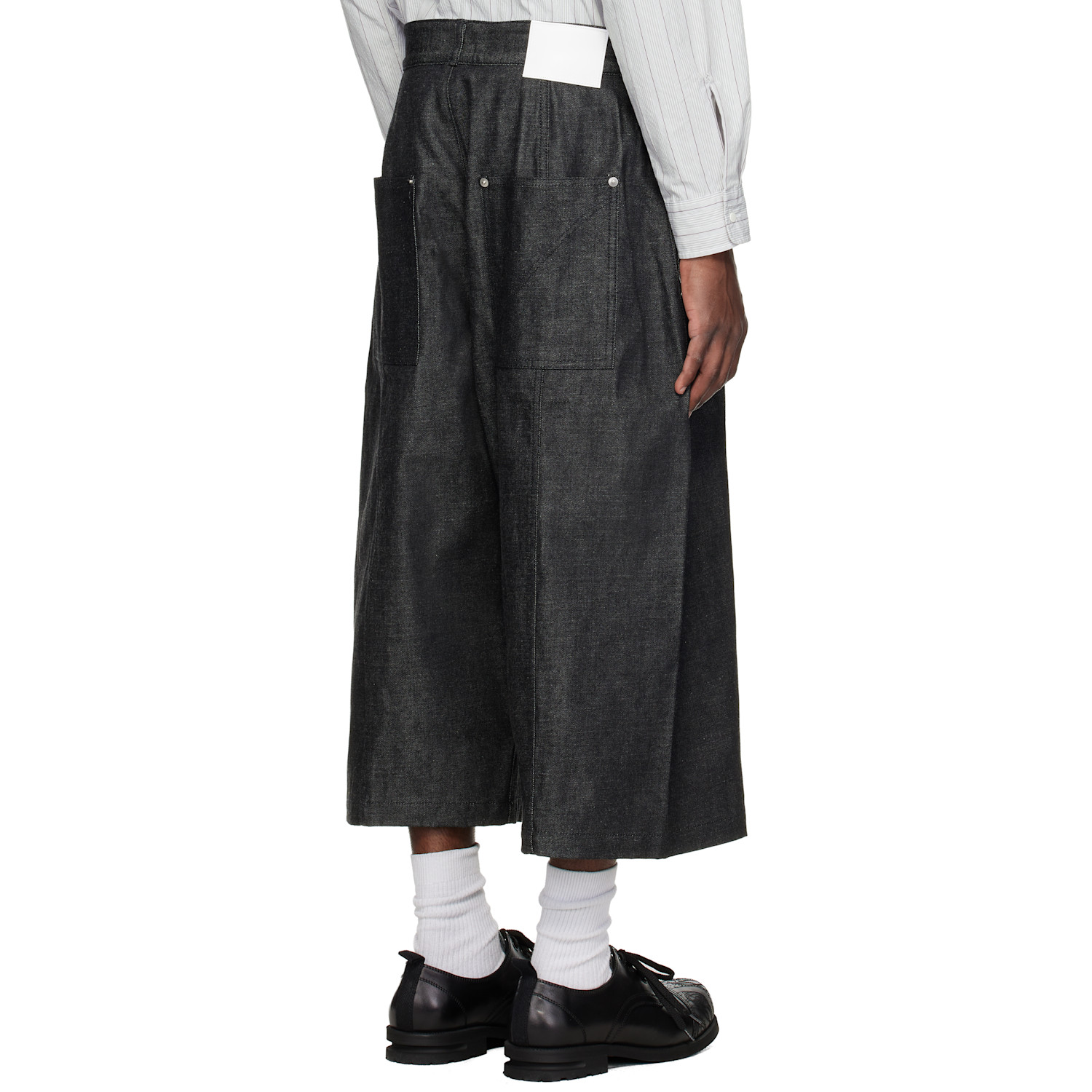  Sage Nation Black Welt Denim Shorts 