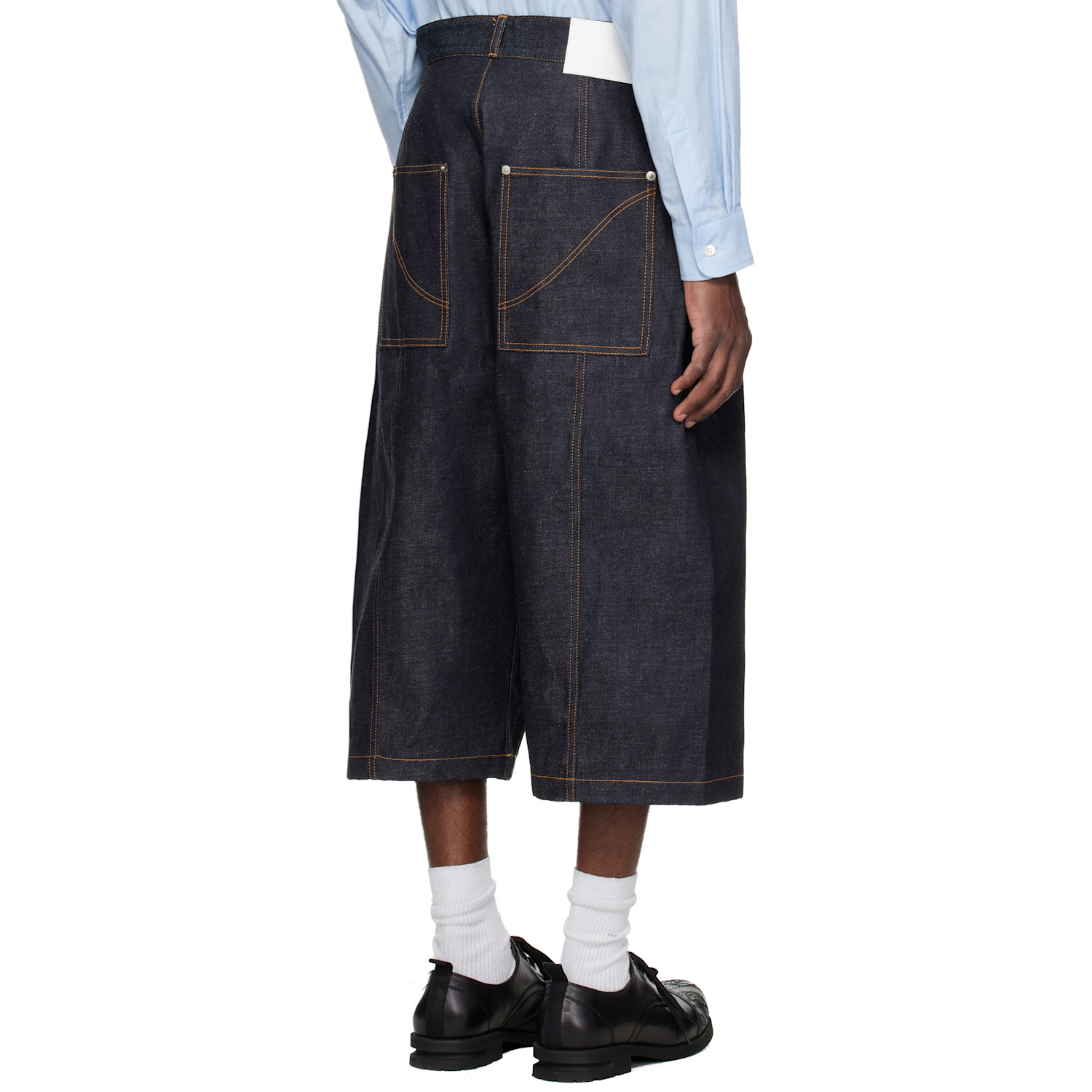  Sage Nation Indigo Welt Denim Shorts 