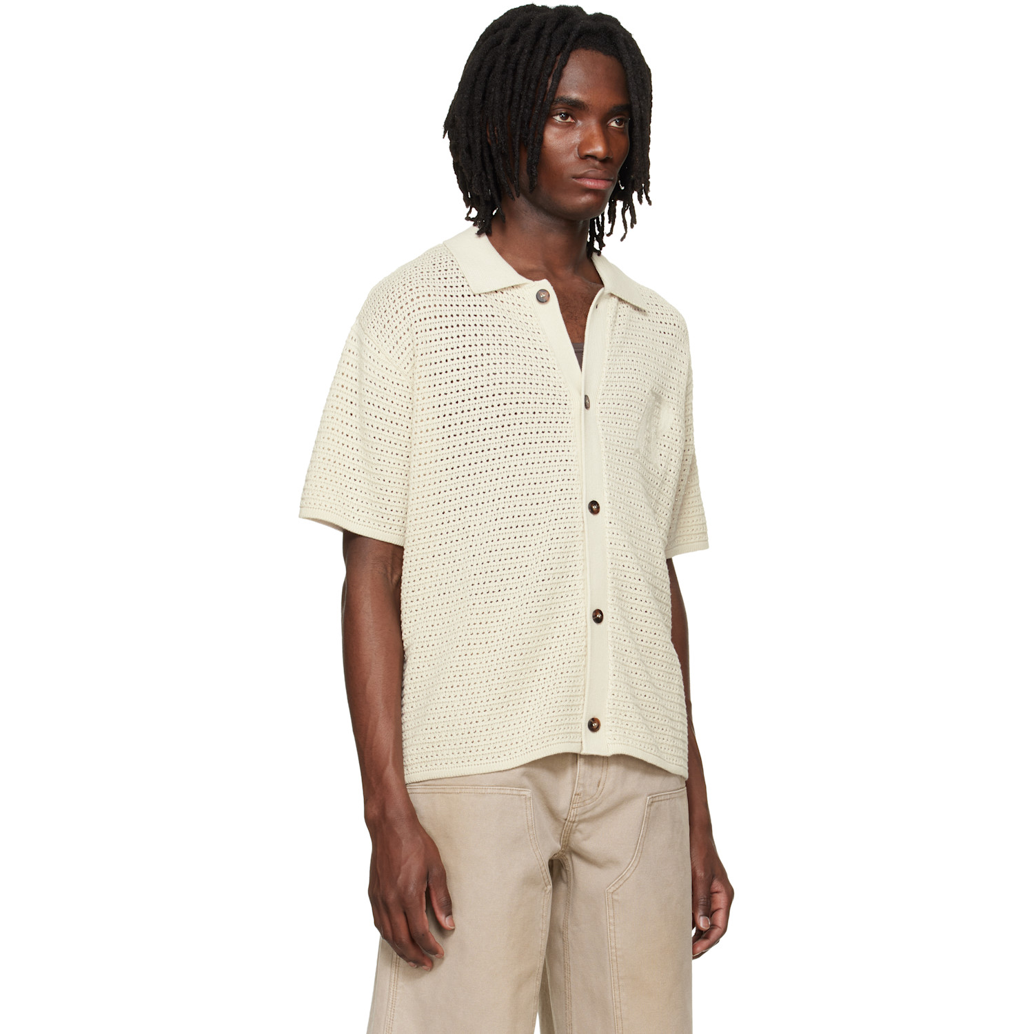  Represent Off-white Pico Knit Shirt 