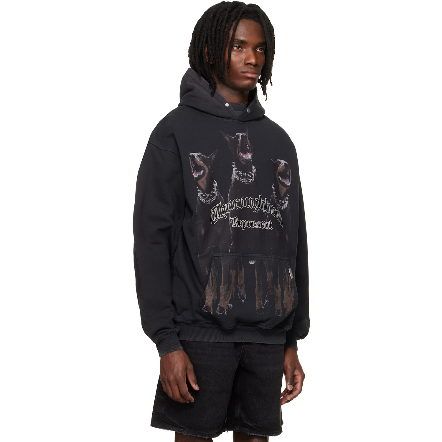  Represent Black 'thoroughbred' Hoodie 
