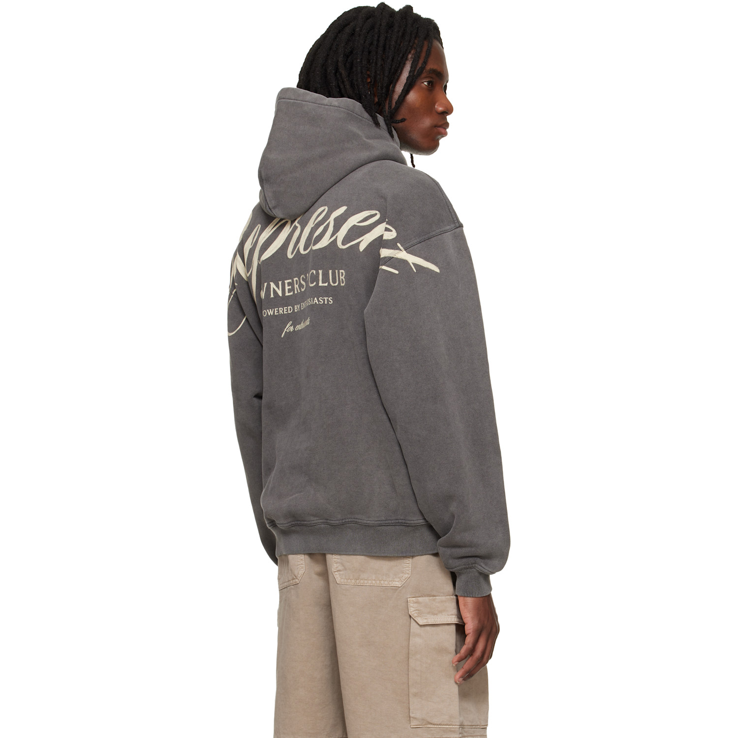  Represent Gray 'represent Owners Club' Script Hoodie 