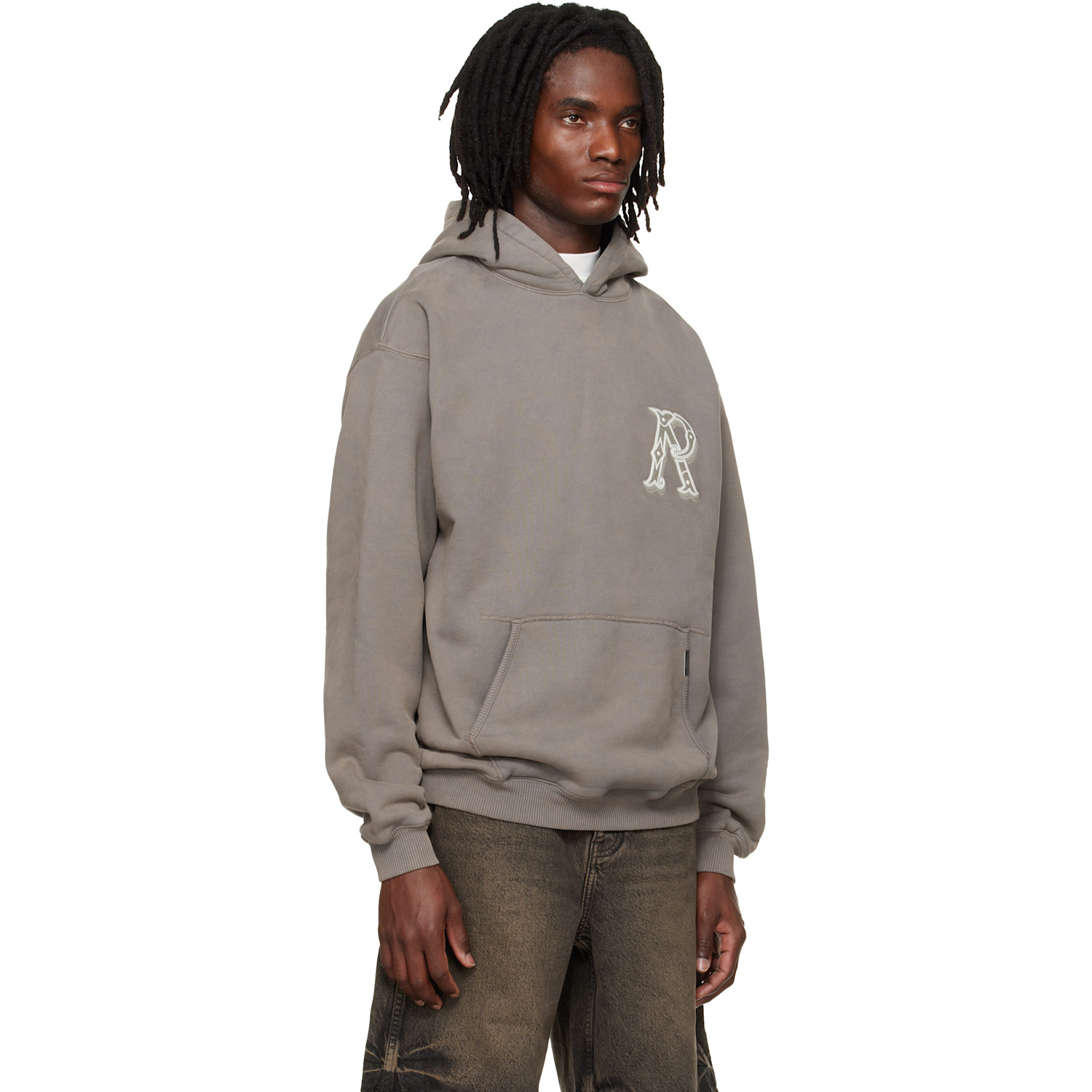  Represent Brown Western Initial Hoodie 