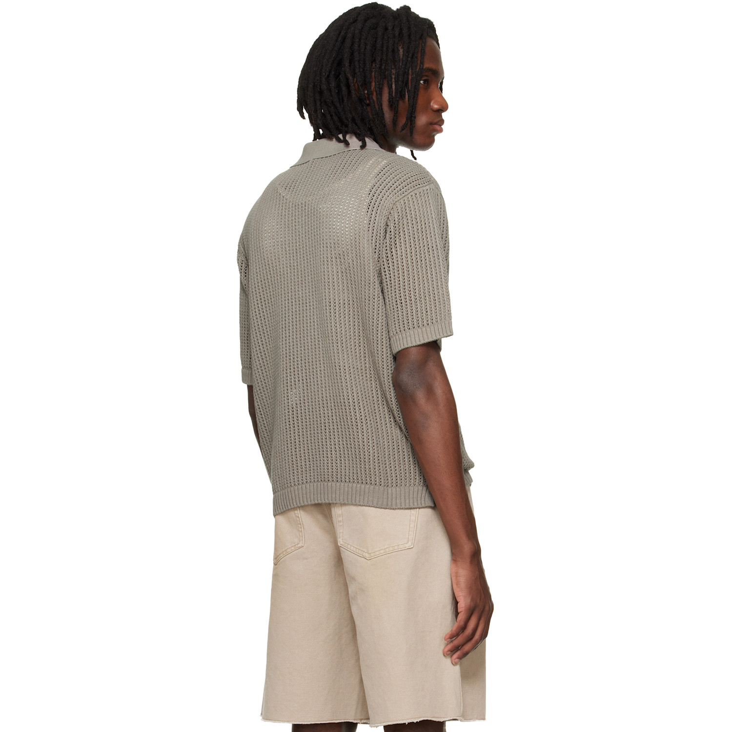  Represent Taupe Beverly Knit Polo 