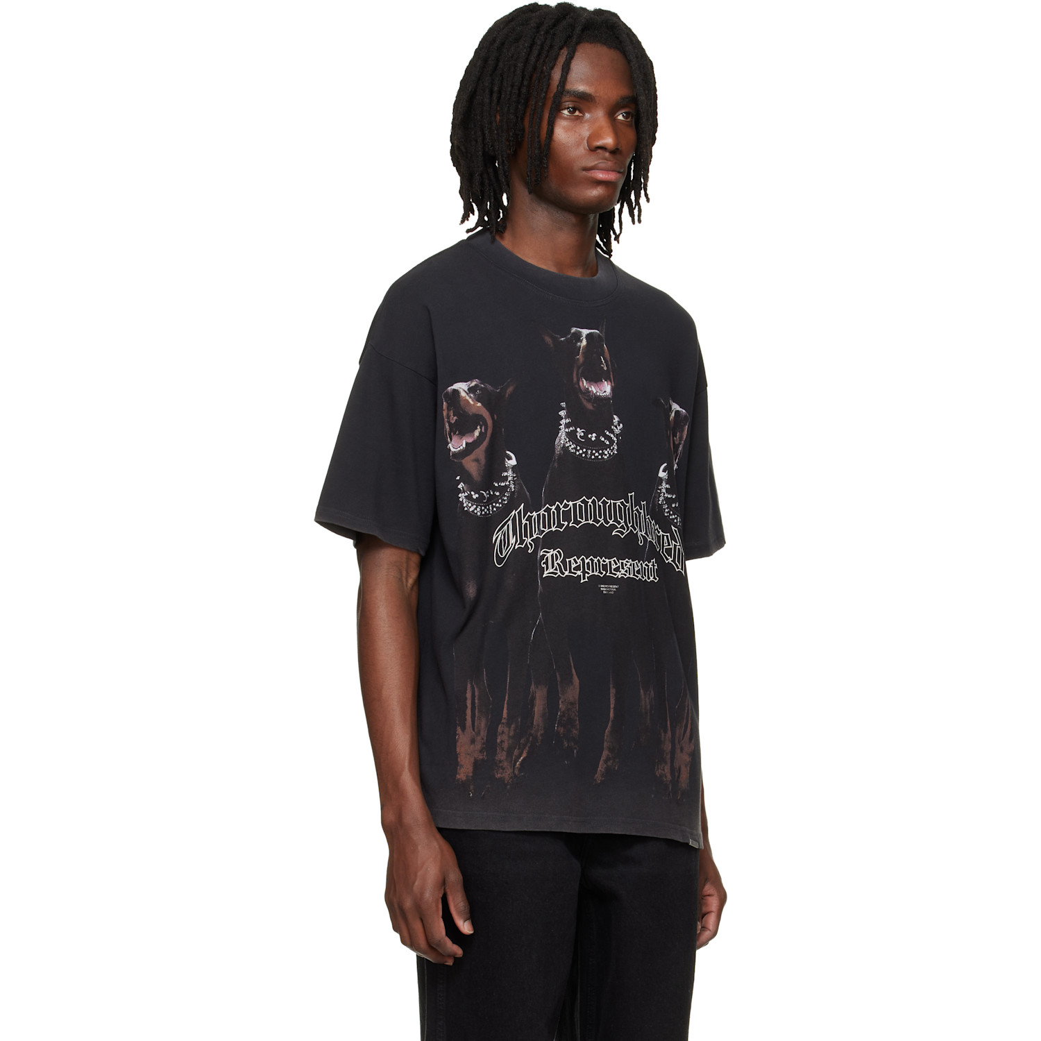  Represent Black 'thoroughbred' T-shirt 