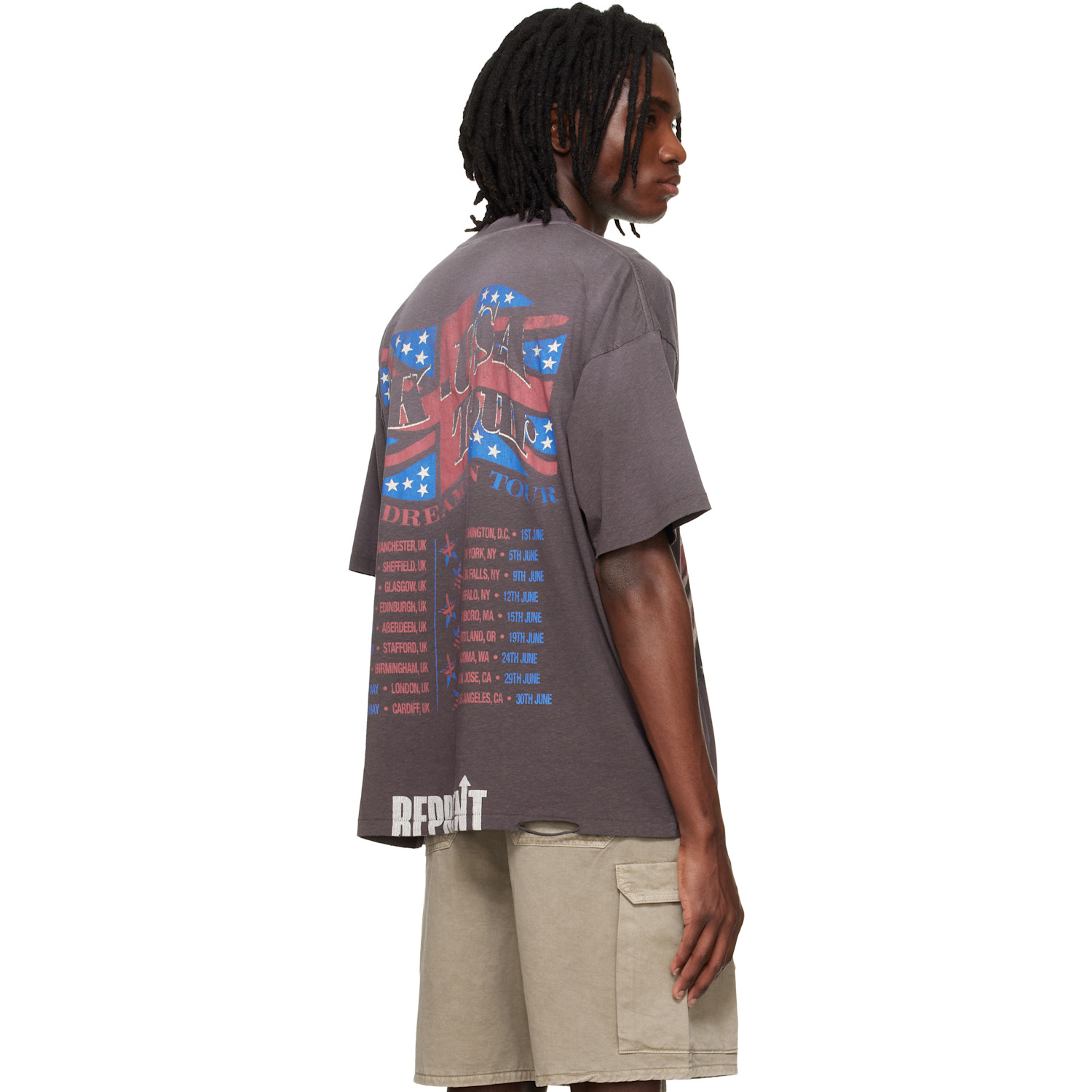  Represent Brown 'dream On Tour' T-shirt 