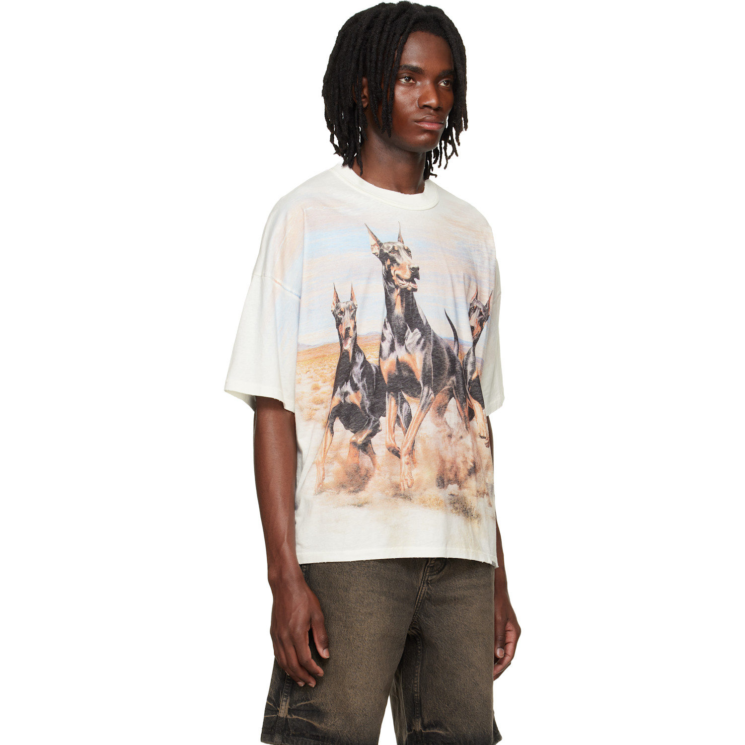  Represent Off-white Western Dobermans T-shirt 