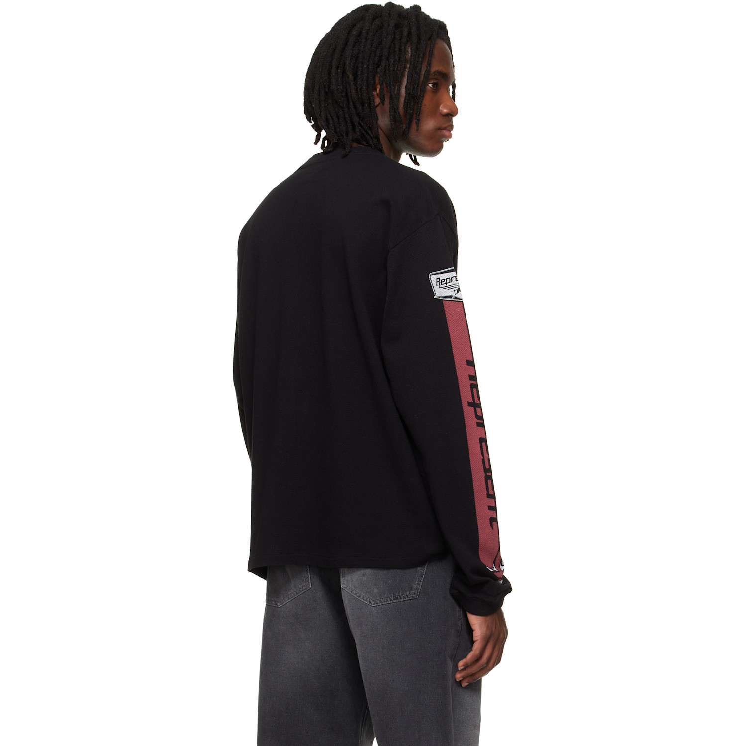  Represent Black Mesh Pegasus Long Sleeve T-shirt 