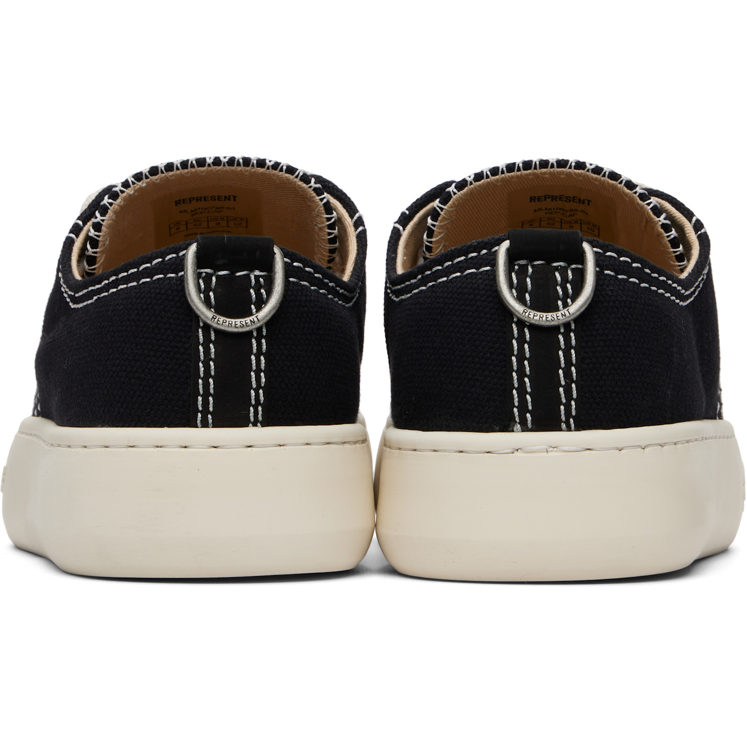  Represent Black Rep-cap Sneakers 