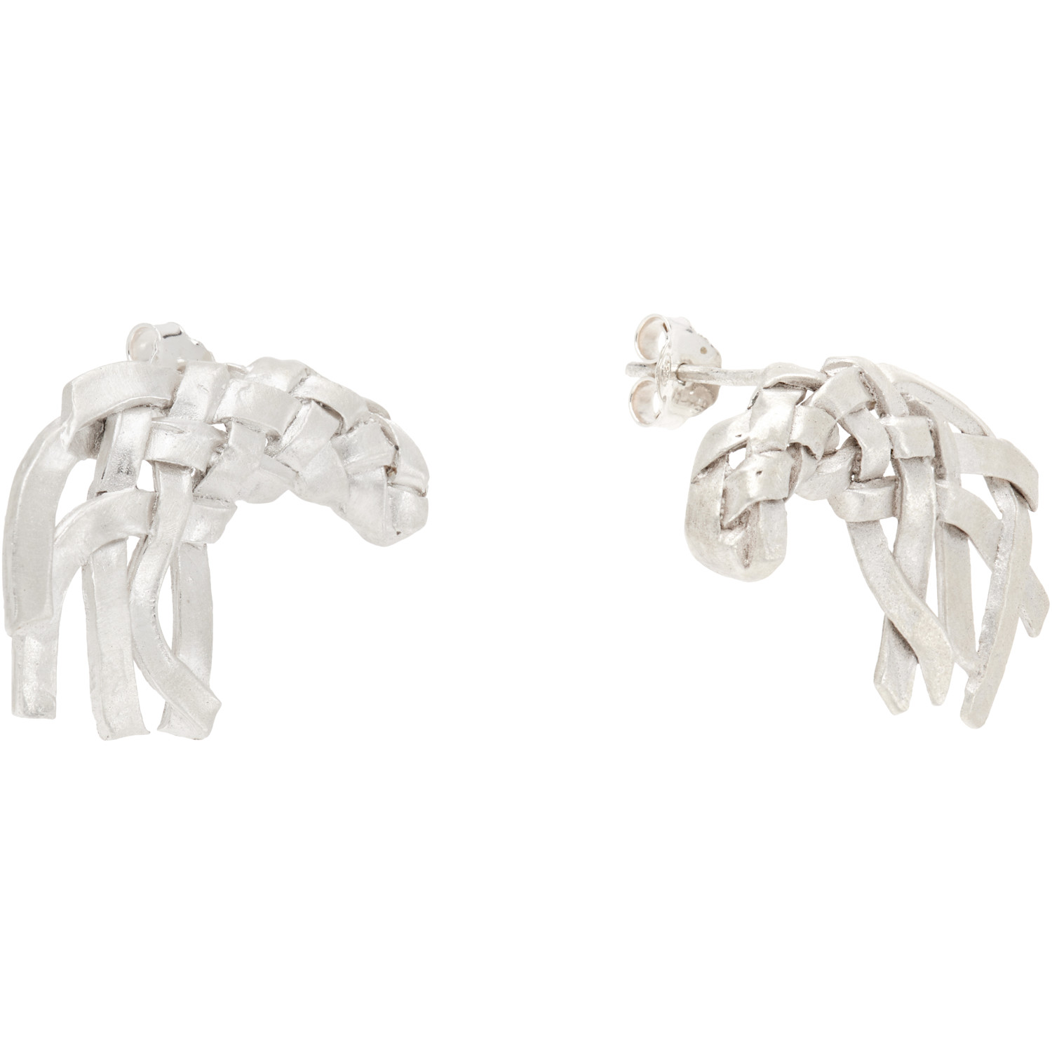  Rier Brushed Stud Earrings 