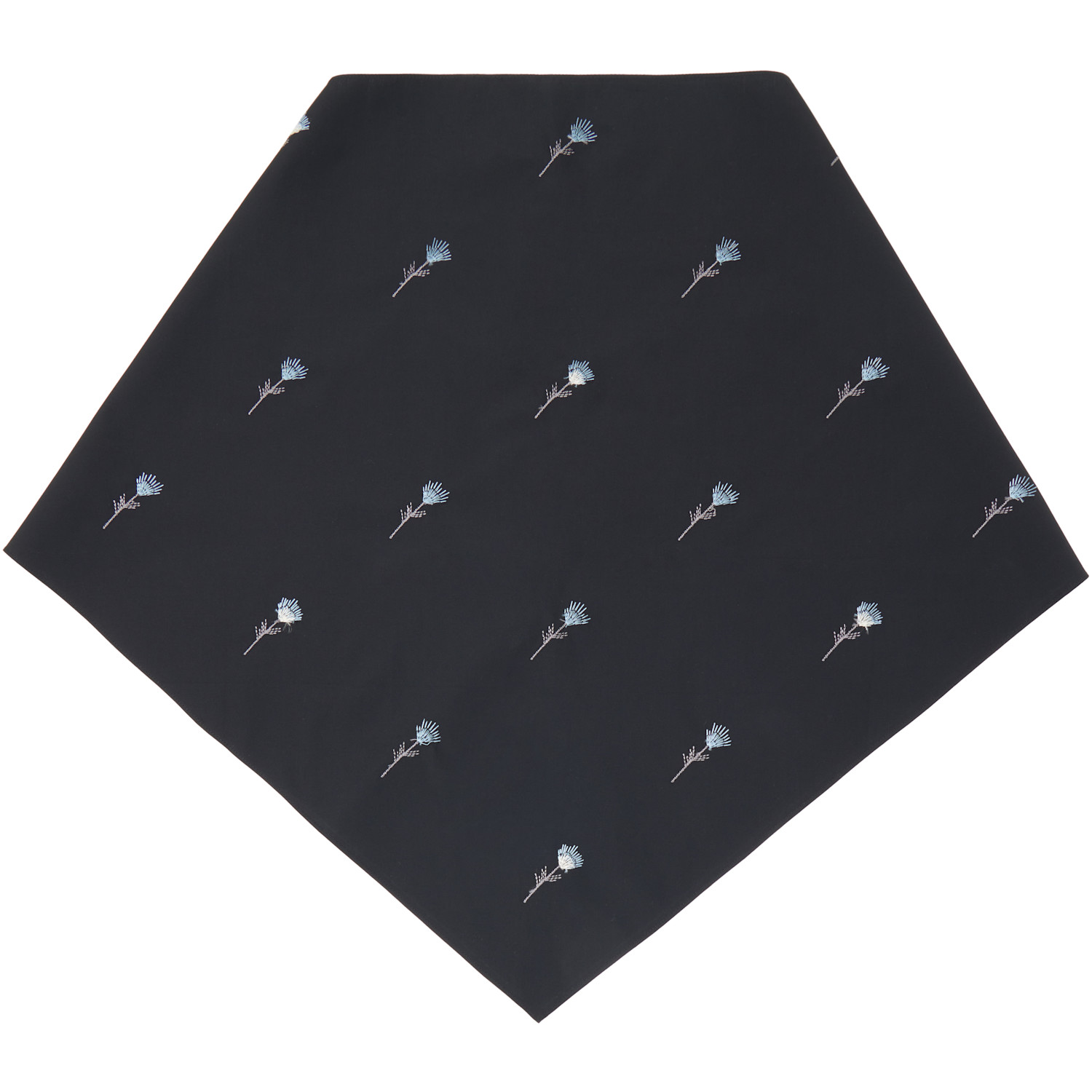  Rier Black Pop Flowers Scarf 