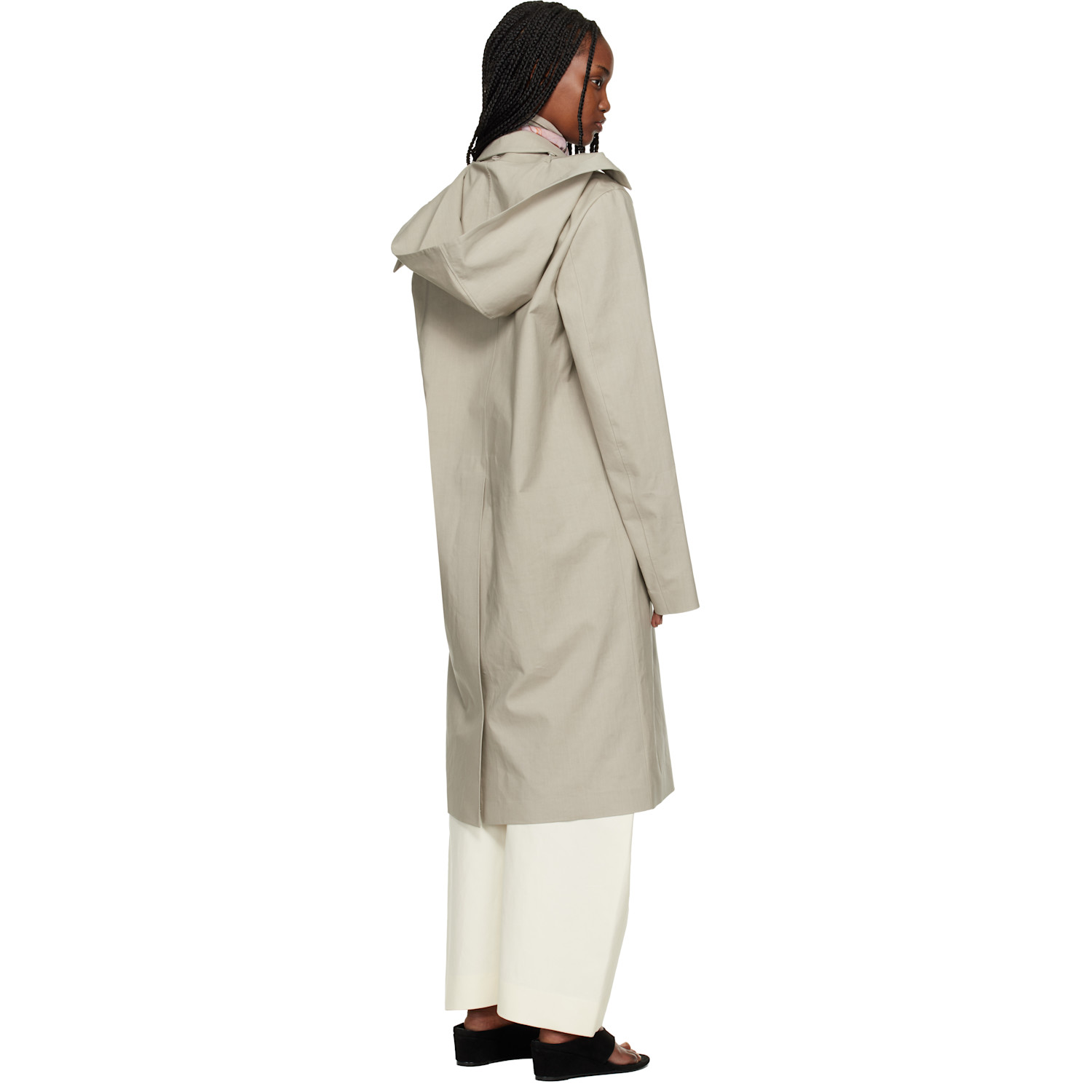  Rier Green Cotton Bonded Coat 