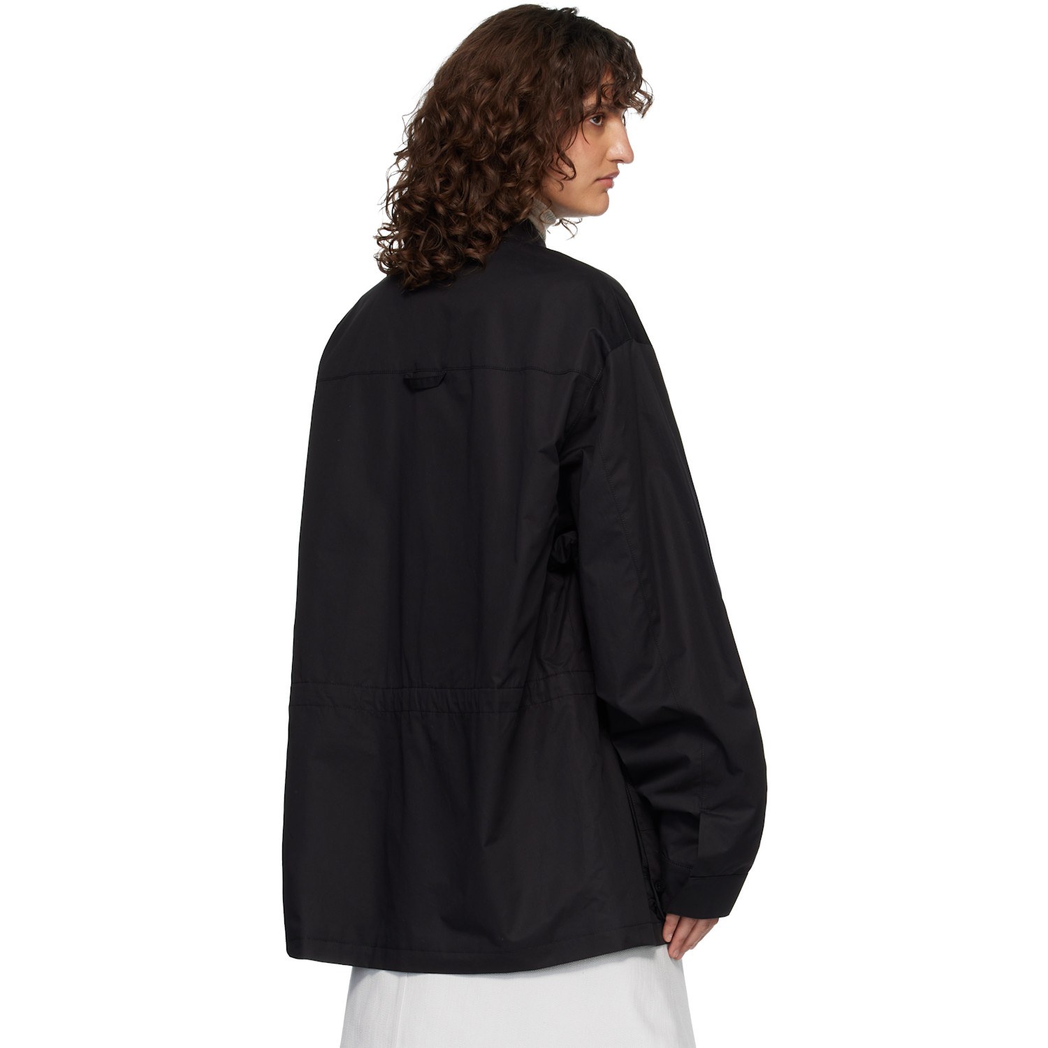  Rier Black Cotton Suit Field Jacket 