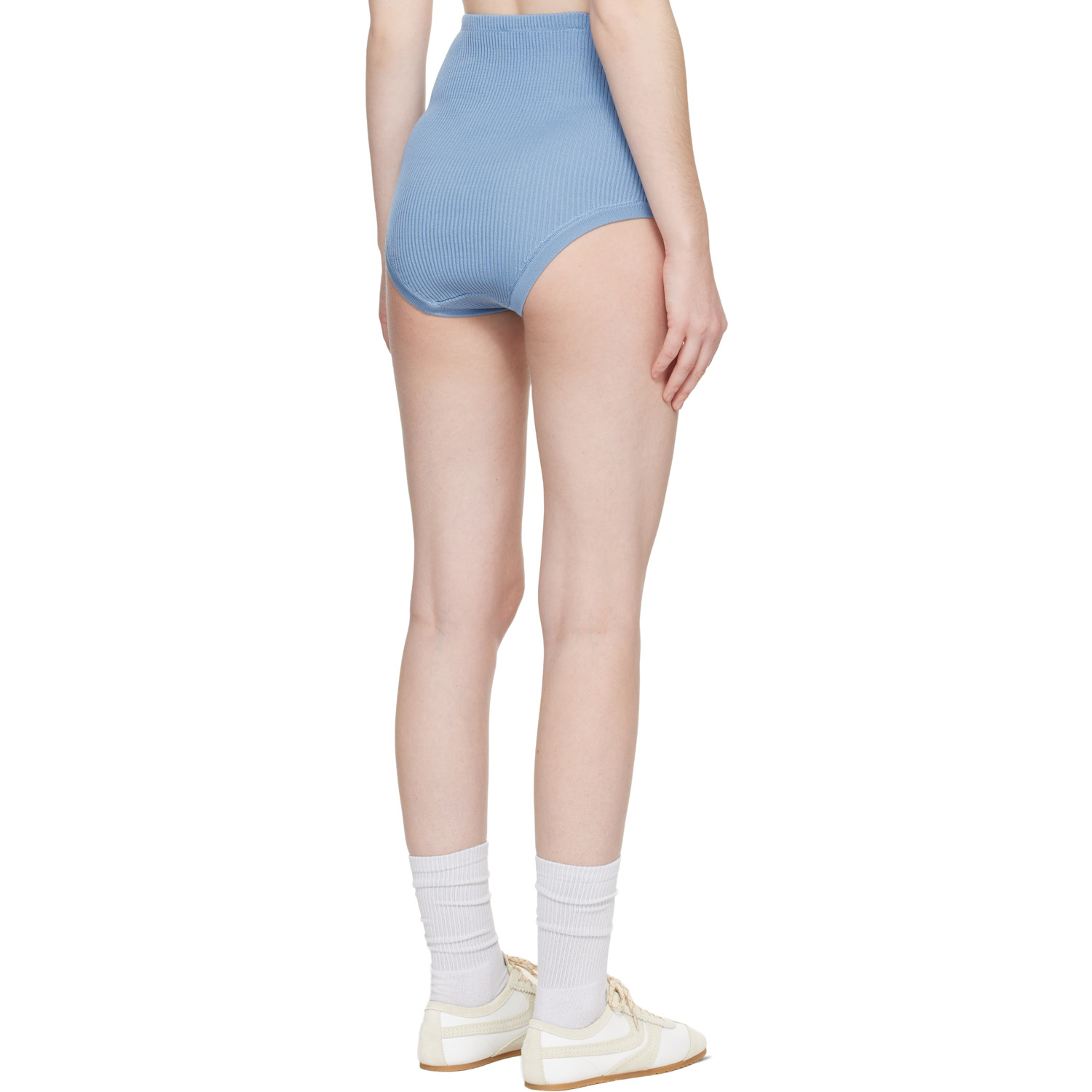  Rier Blue Fine Rib Briefs 