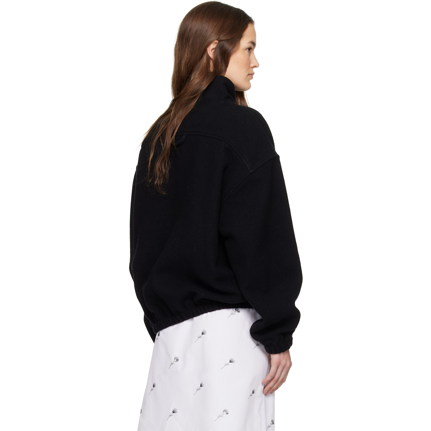  Rier Pull Molletonné Tourbe Noir En Molleton 