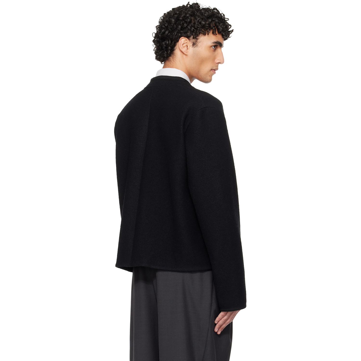 Rier Black Walker City Crop Jacket 