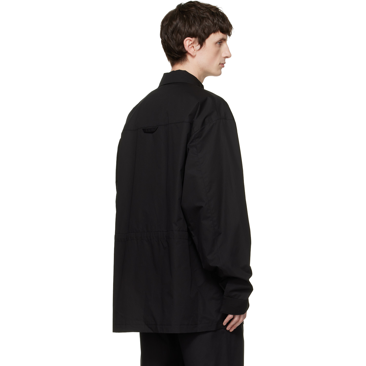  Rier Black Cotton Field Jacket 