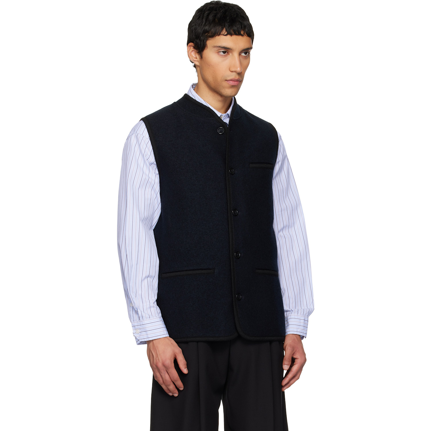  Rier Ssense Exclusive Navy Walker Vest 