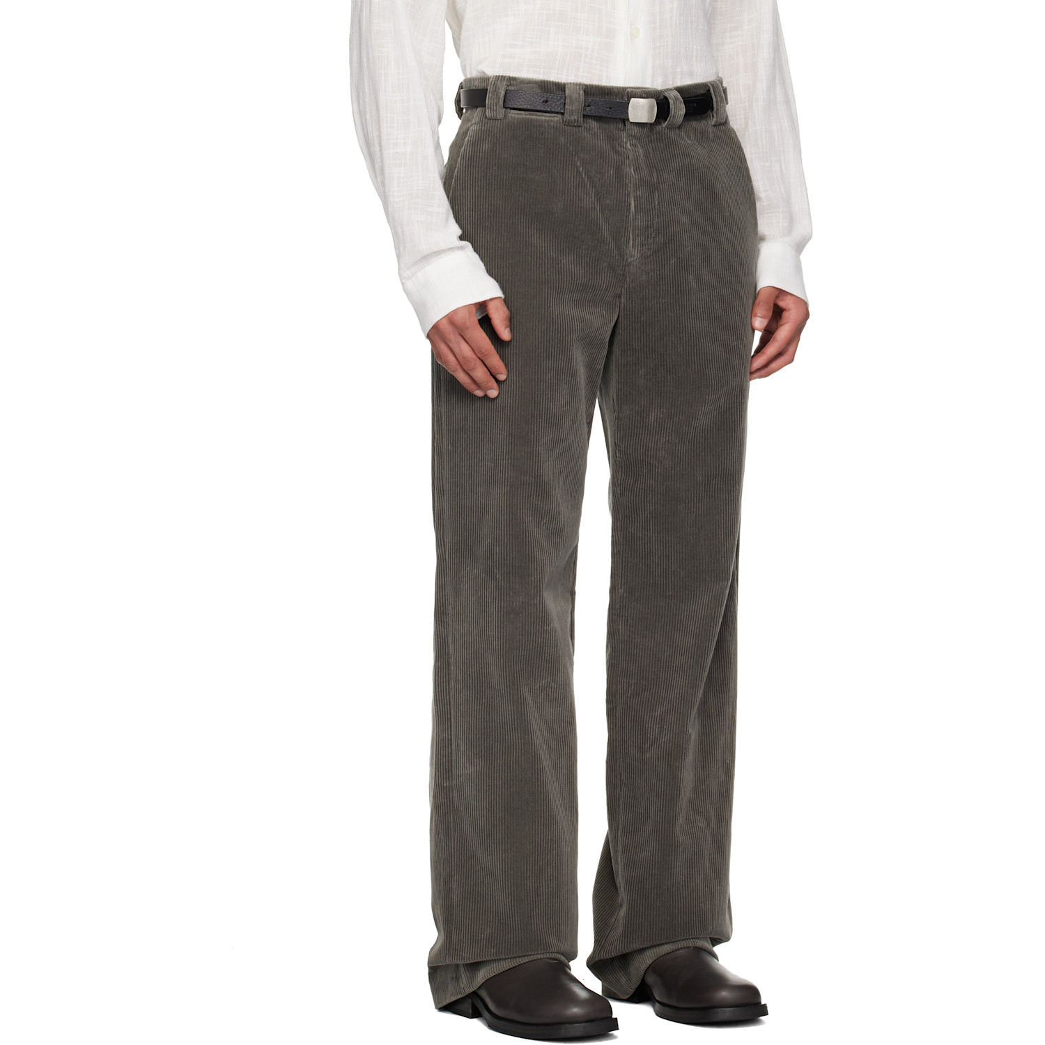  Rier Ssense Exclusive Gray Corduroy Trousers 